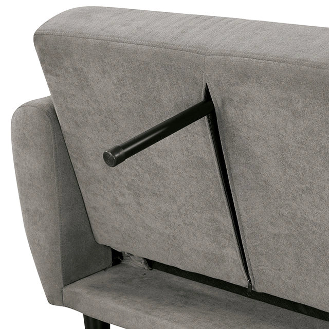 Aristide Futon Sofa Grey & Brown