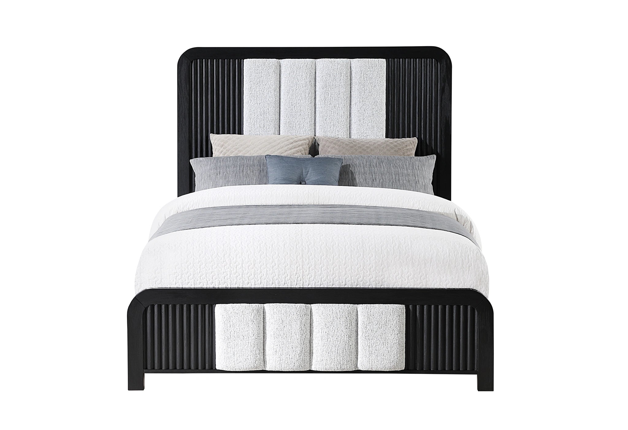Beckett White/Black Bed