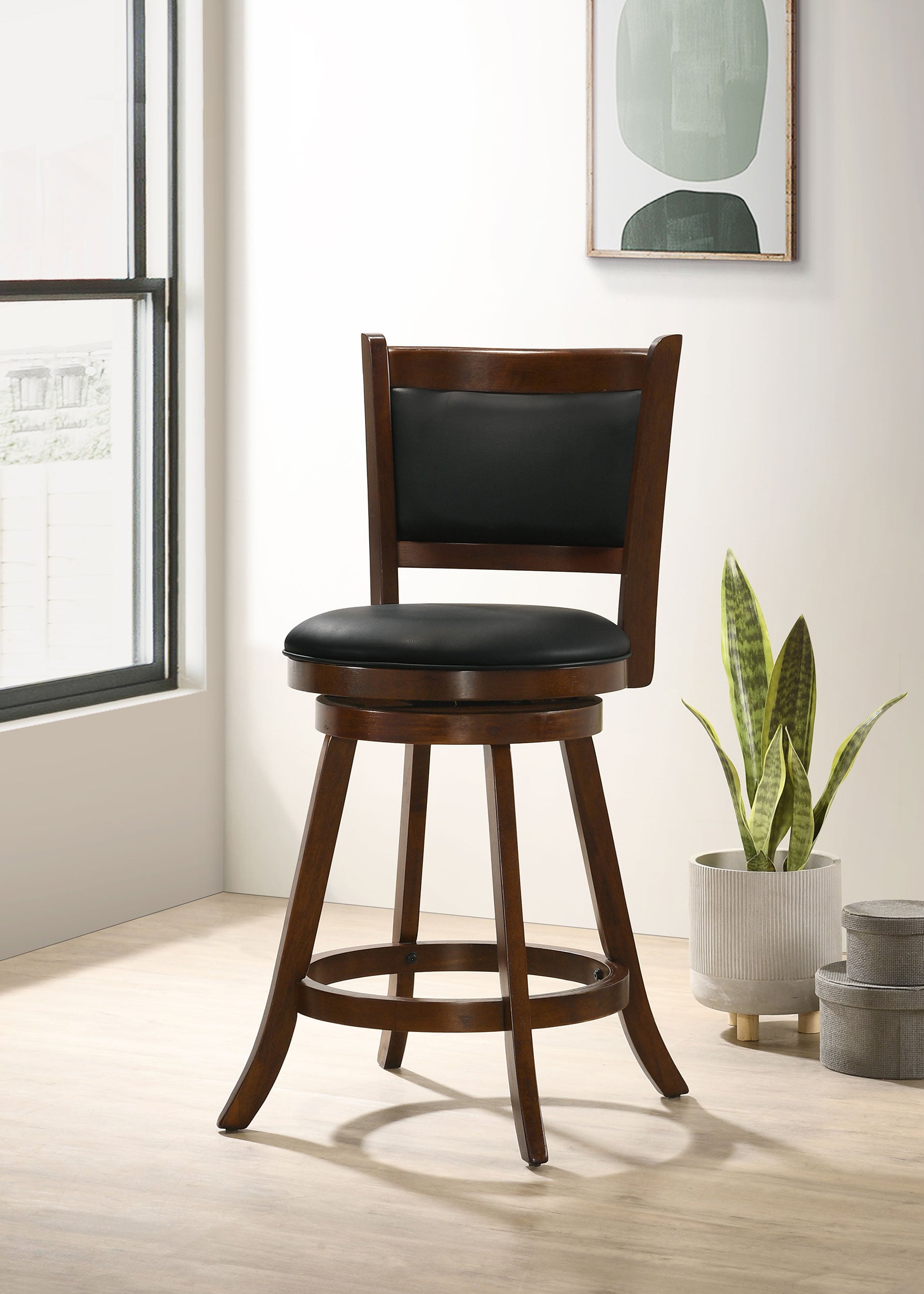 Broxton Swivel Counter Chair - Joseph's Furniture (East Orange, NJ)