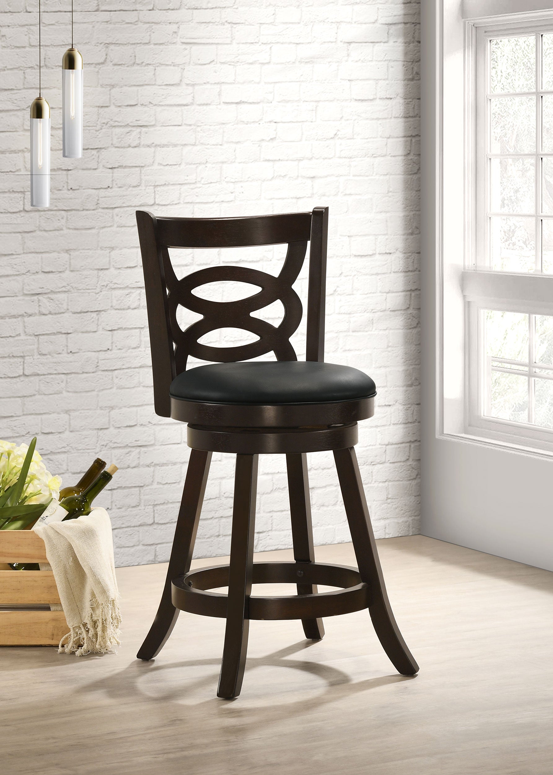 Calecita Swivel Counter Chair - Joseph's Furniture (East Orange, NJ)