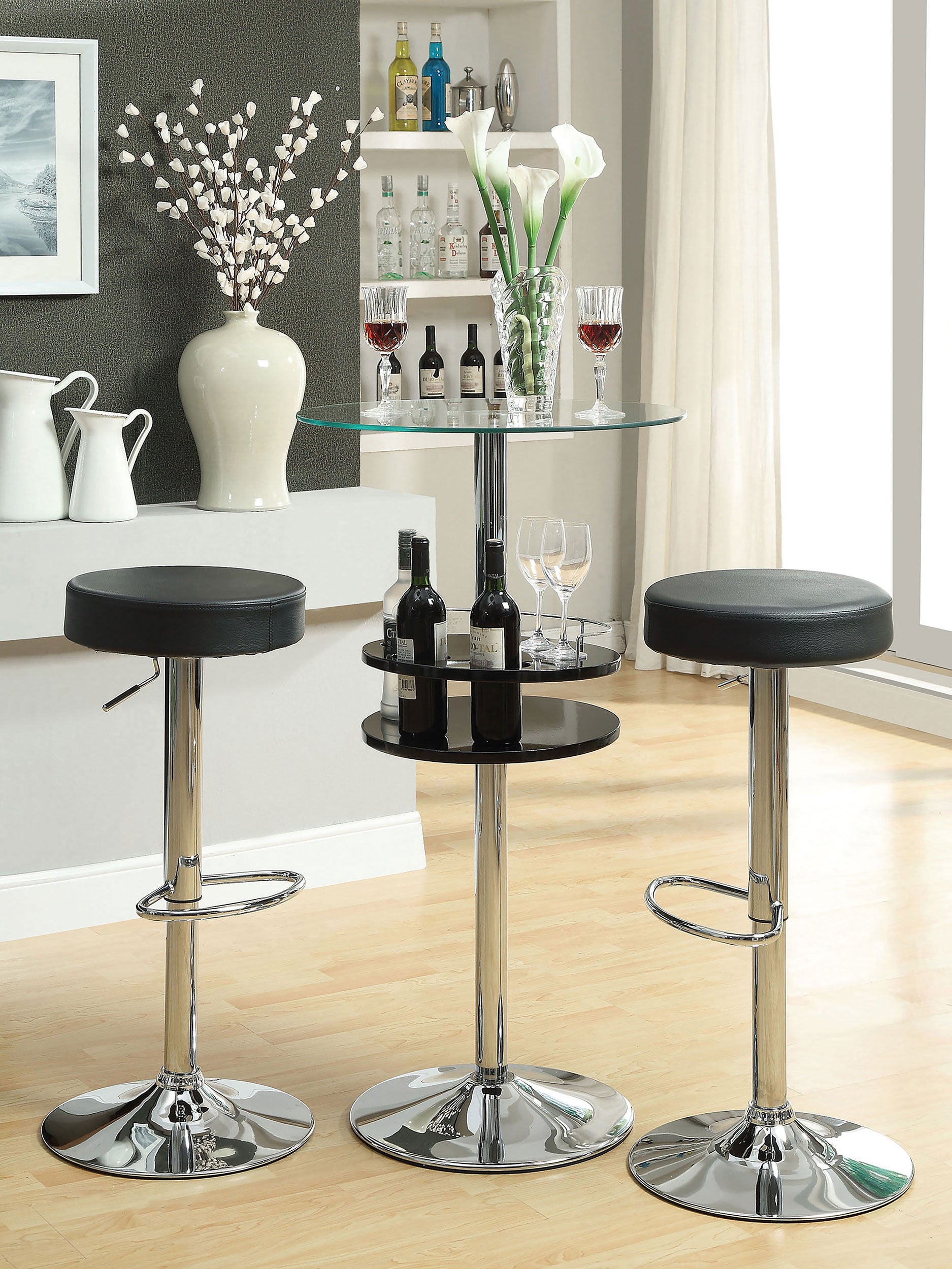 Ramses Adjustable Bar Stool - Joseph's Furniture (East Orange, NJ)