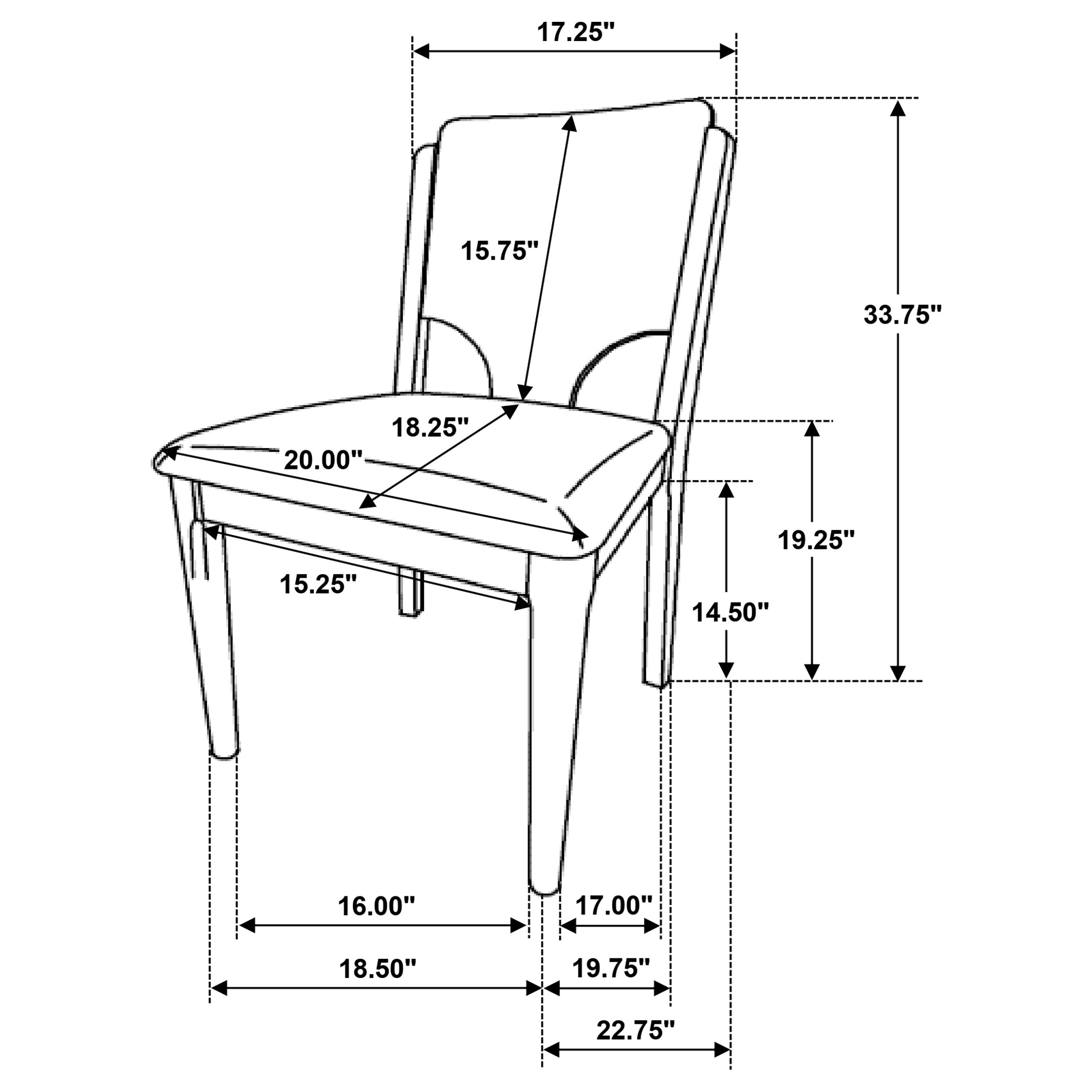 Crestmore Dining Side Chair - Joseph's Furniture (East Orange, NJ)