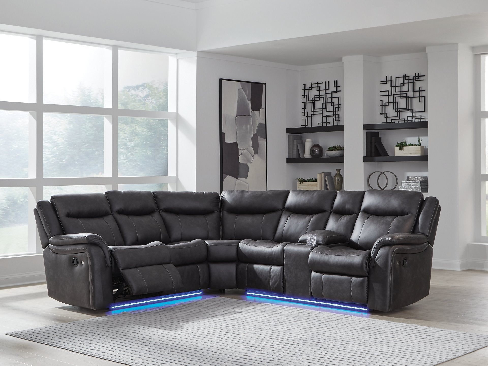 Sultan Meadow Reclining Sectional - Joseph's Furniture (East Orange, NJ)