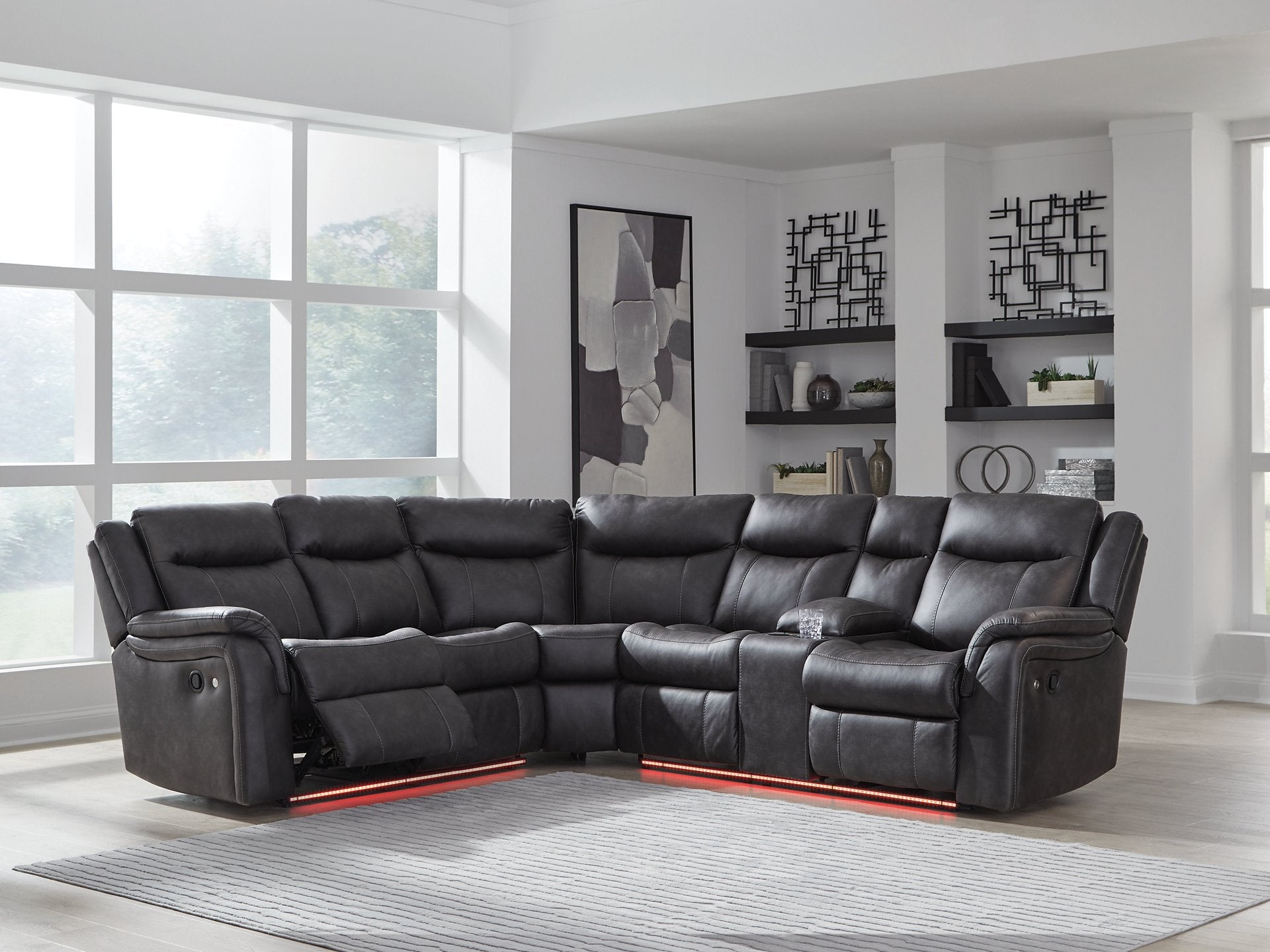Sultan Meadow Reclining Sectional - Joseph's Furniture (East Orange, NJ)