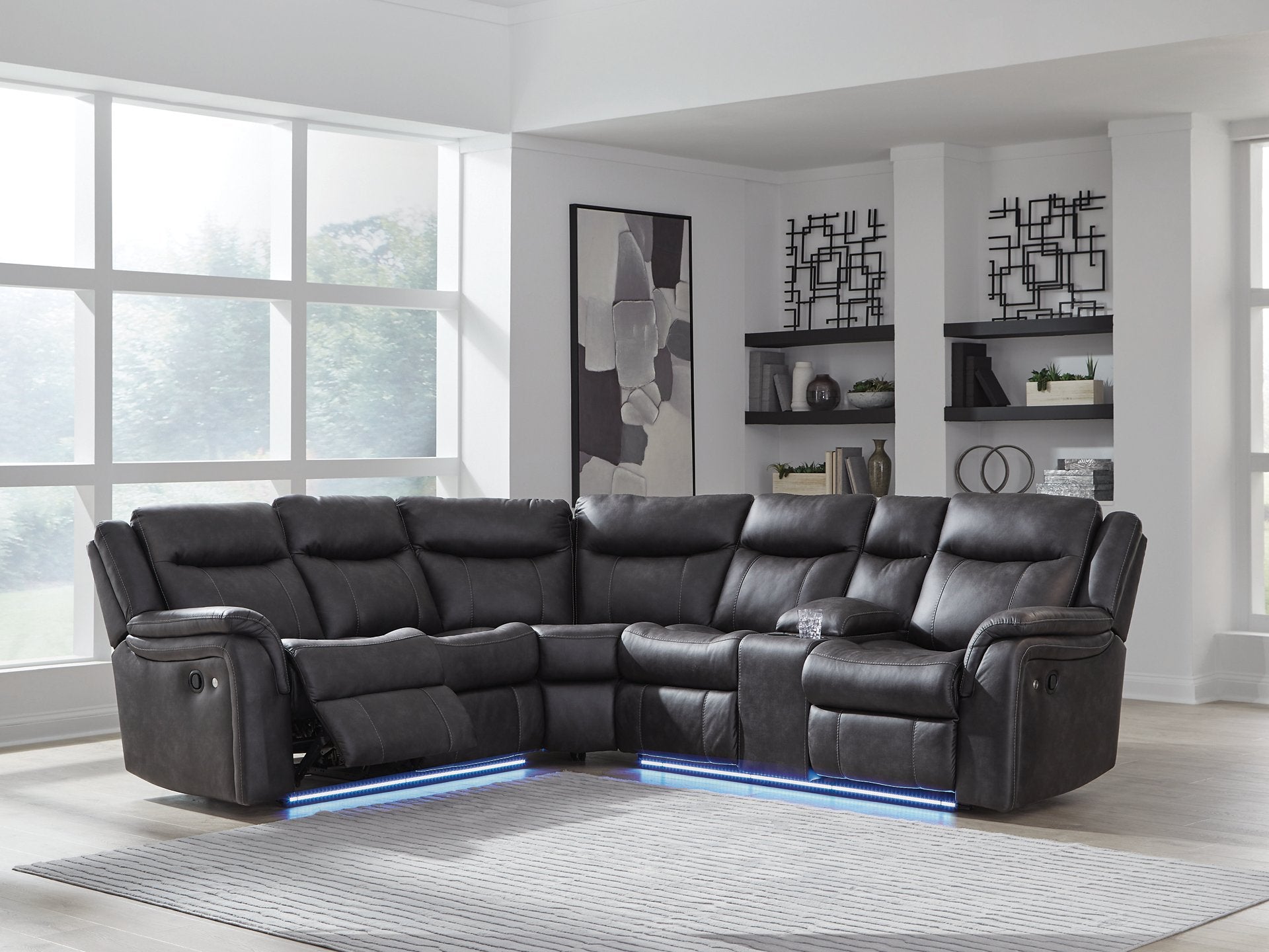 Sultan Meadow Reclining Sectional - Joseph's Furniture (East Orange, NJ)