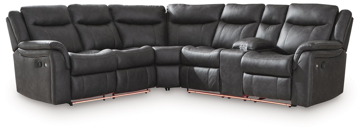 Sultan Meadow Reclining Sectional - Joseph's Furniture (East Orange, NJ)