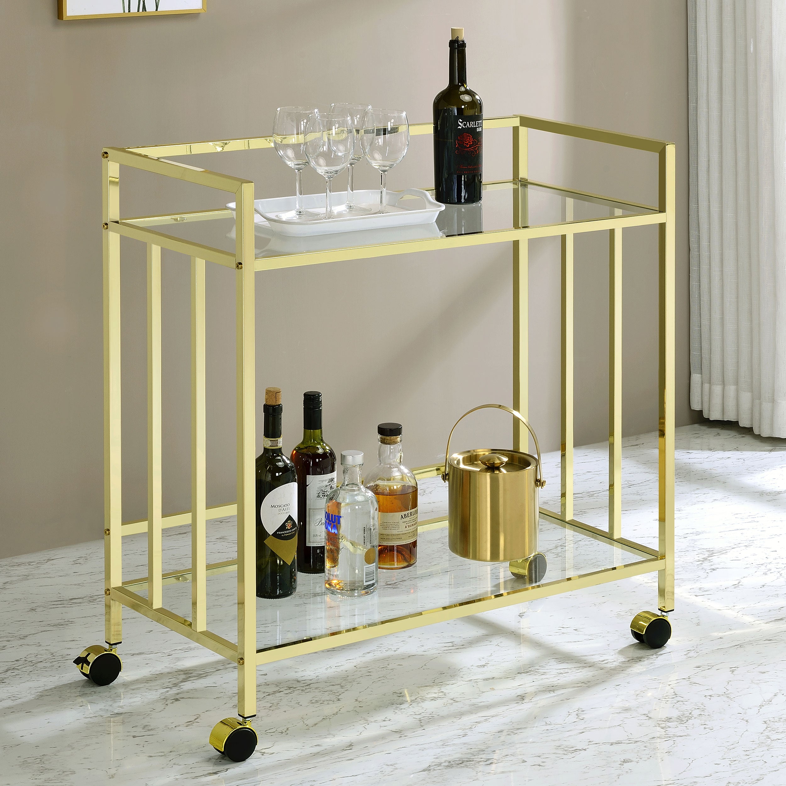 Cara Bar Cart - Joseph's Furniture (East Orange, NJ)