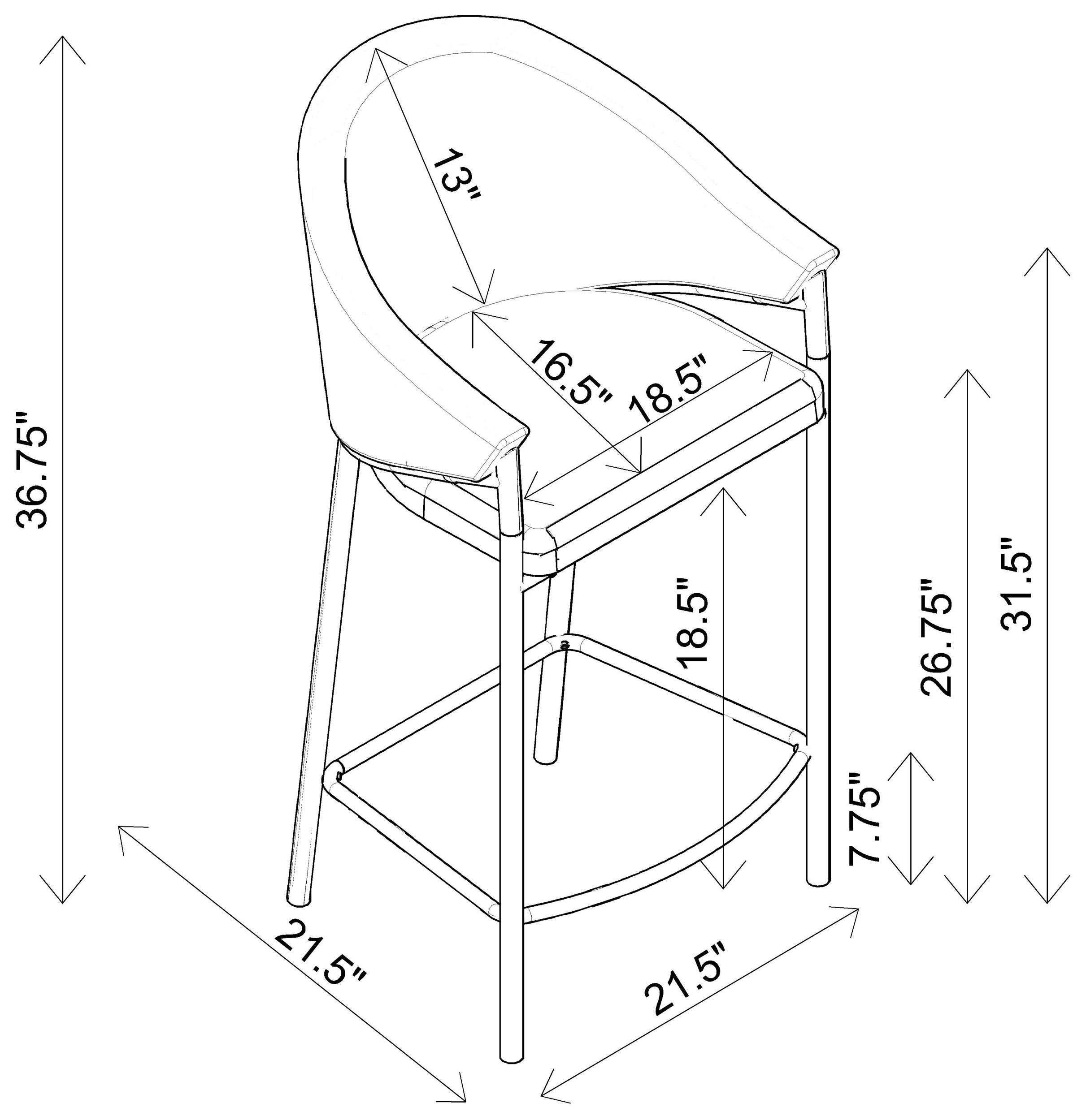 Chadwick Counter Chair - Joseph's Furniture (East Orange, NJ)