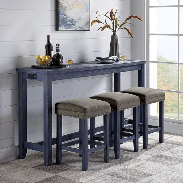 Caerleon 3 & 4 Piece Counter Ht. Set Gray & Blue