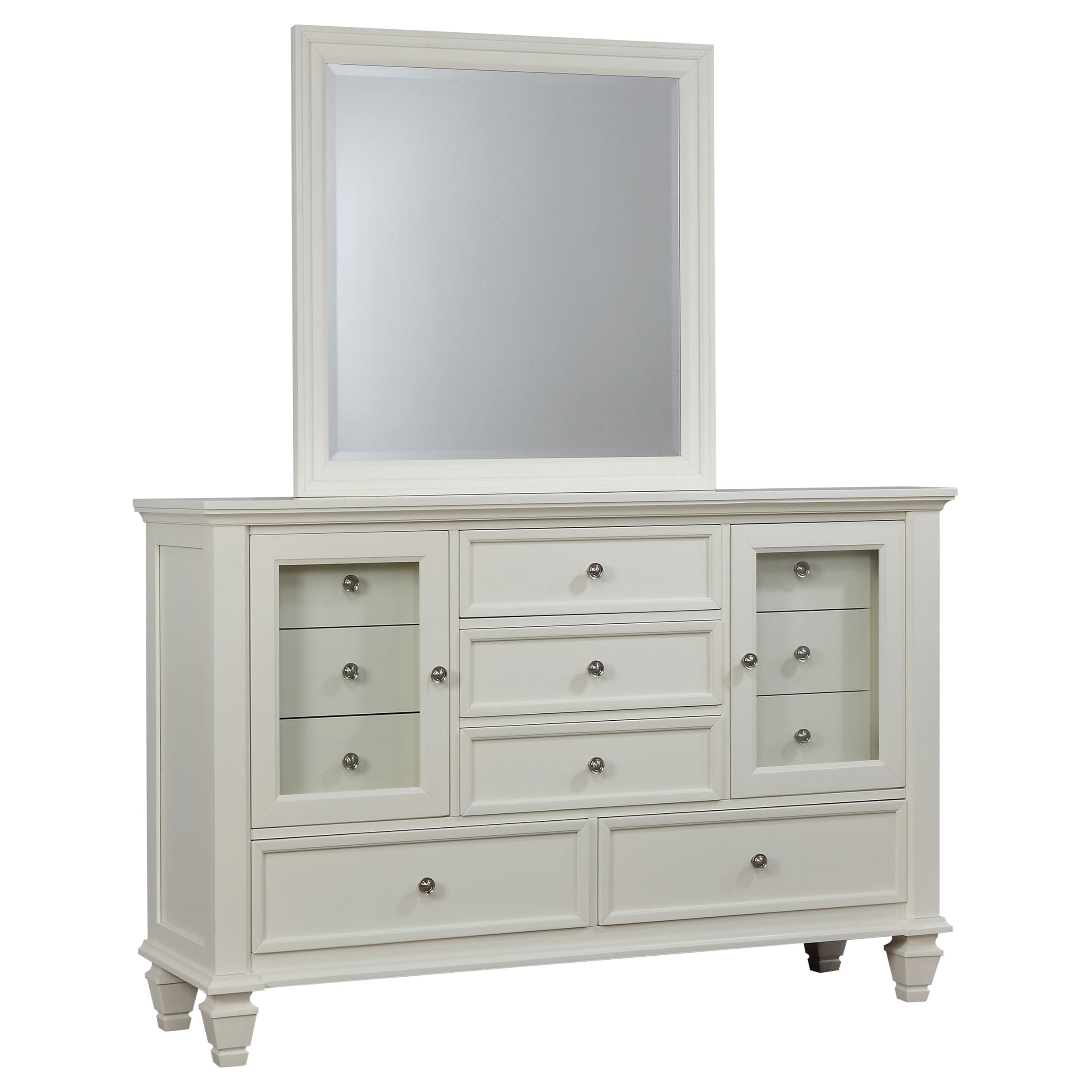 Sandy Beach Dresser with Mirror - Joseph's Furniture (East Orange, NJ)