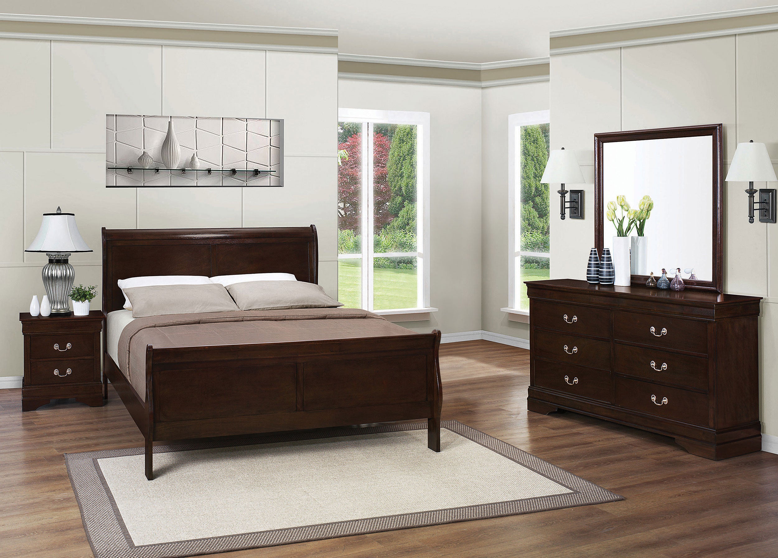 Louis Philippe Bedroom Set - Joseph's Furniture (East Orange, NJ)