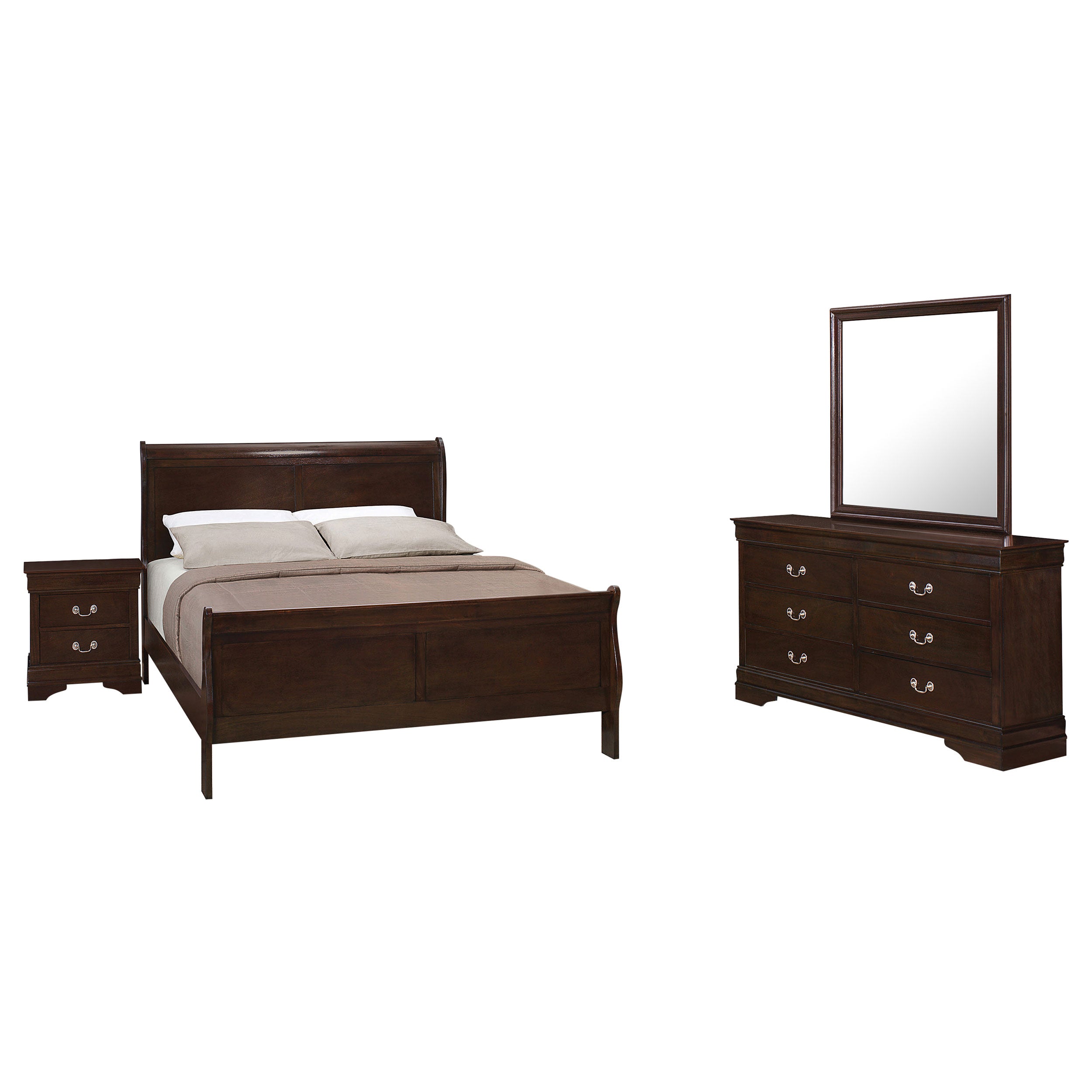 Louis Philippe Bedroom Set - Joseph's Furniture (East Orange, NJ)