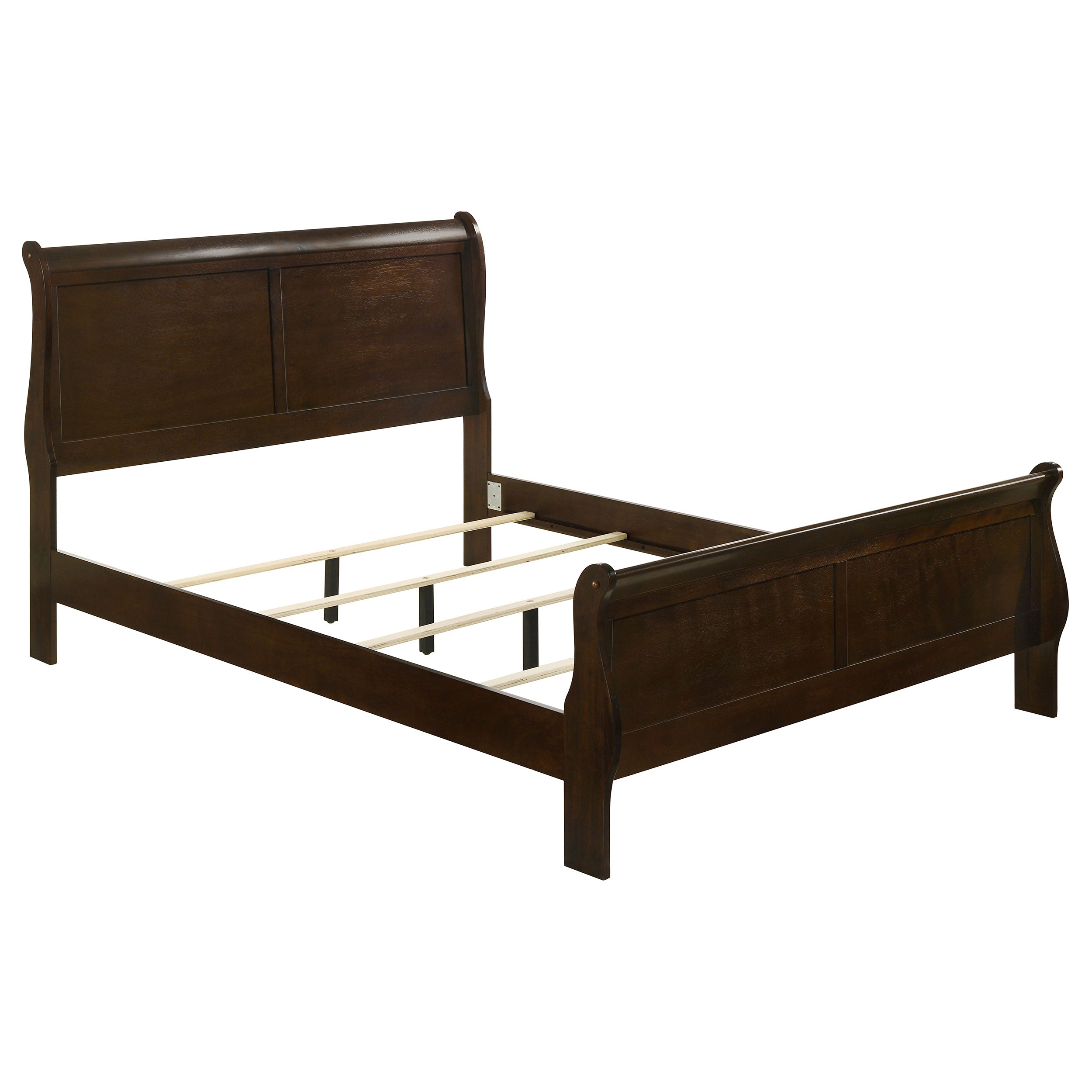 Louis Philippe Sleigh Panel Bed - Joseph's Furniture (East Orange, NJ)