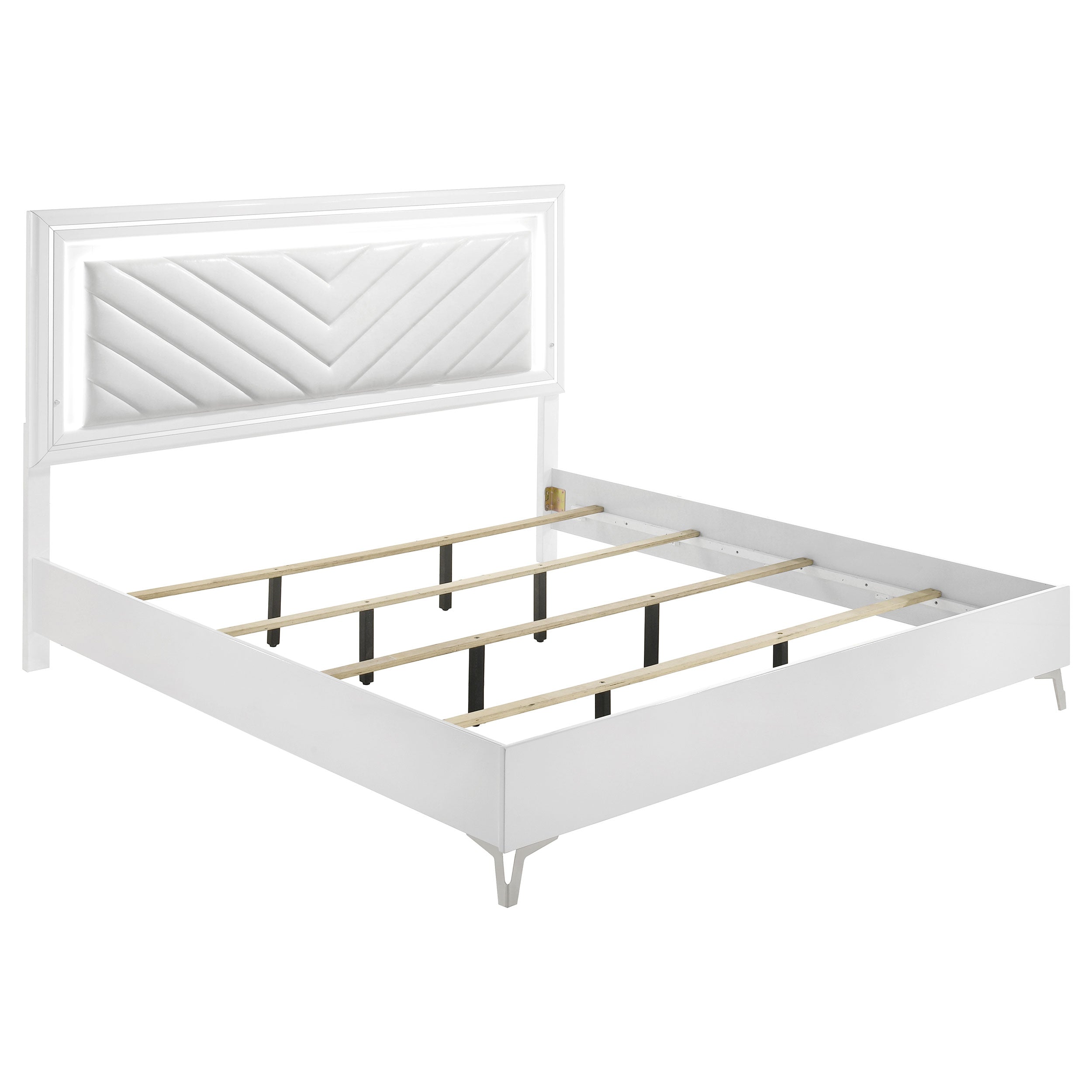 Cassia Panel Bed with LED Lighting