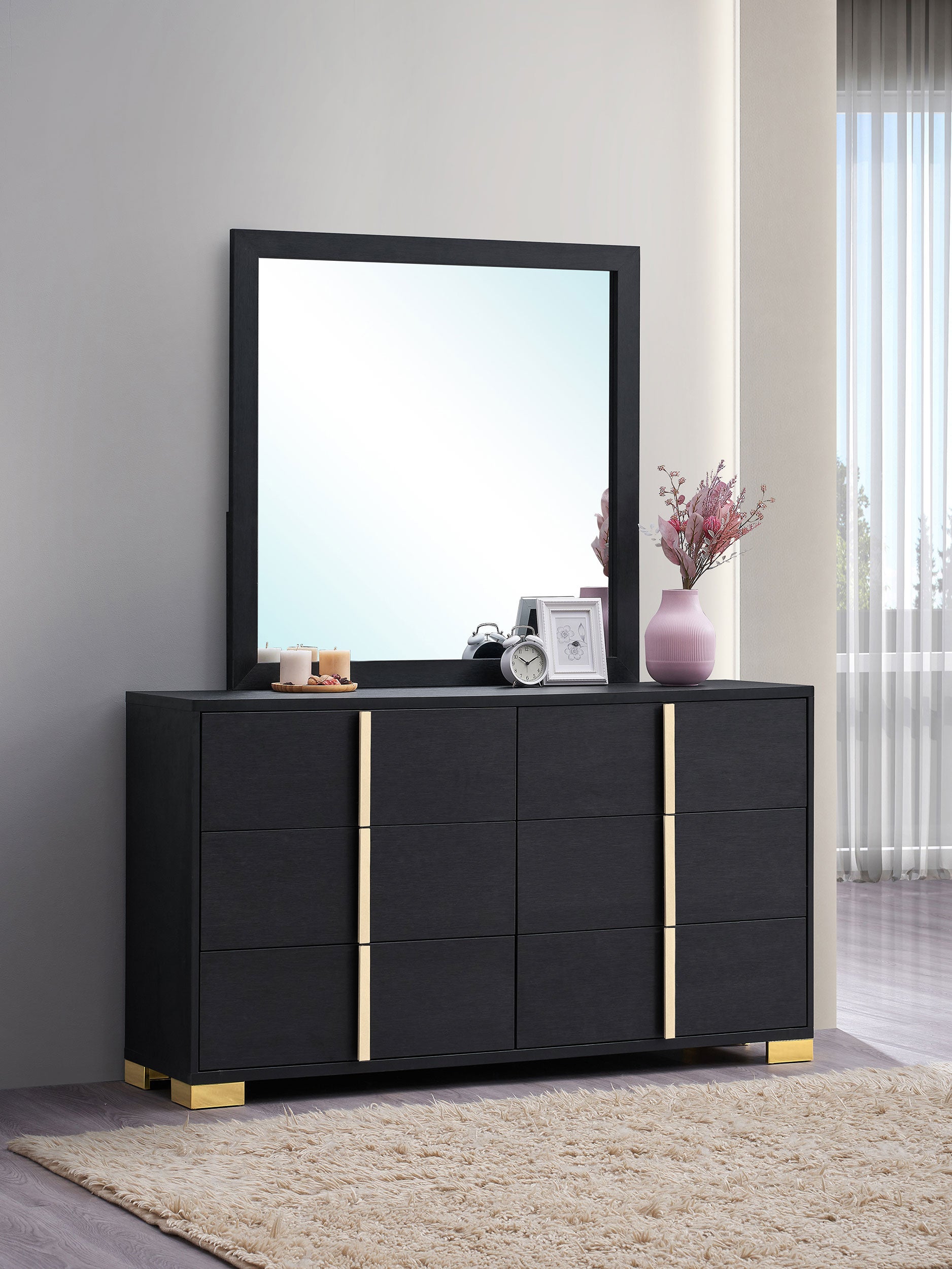 Marceline Dresser with Mirror - Joseph's Furniture (East Orange, NJ)