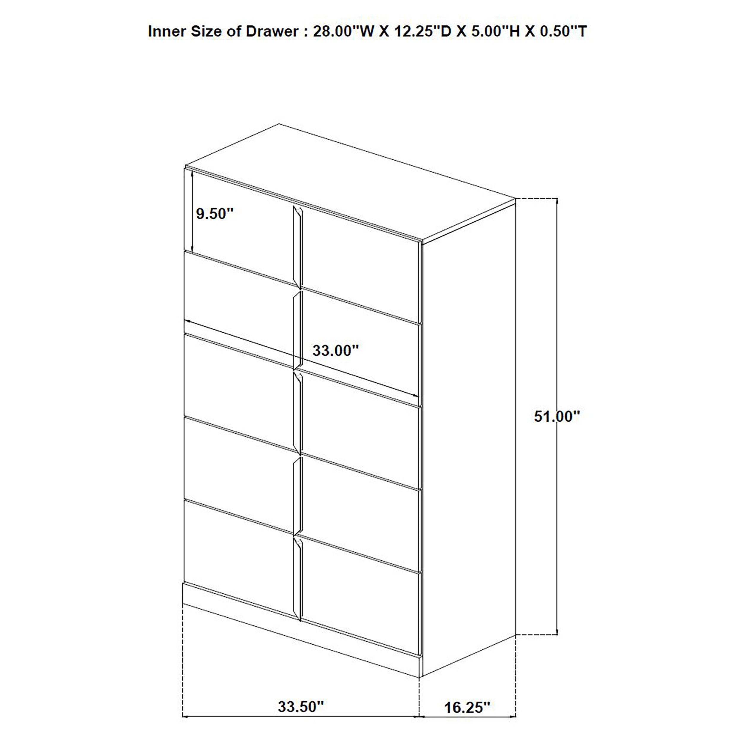 Ines Chest of Drawers - Joseph's Furniture (East Orange, NJ)