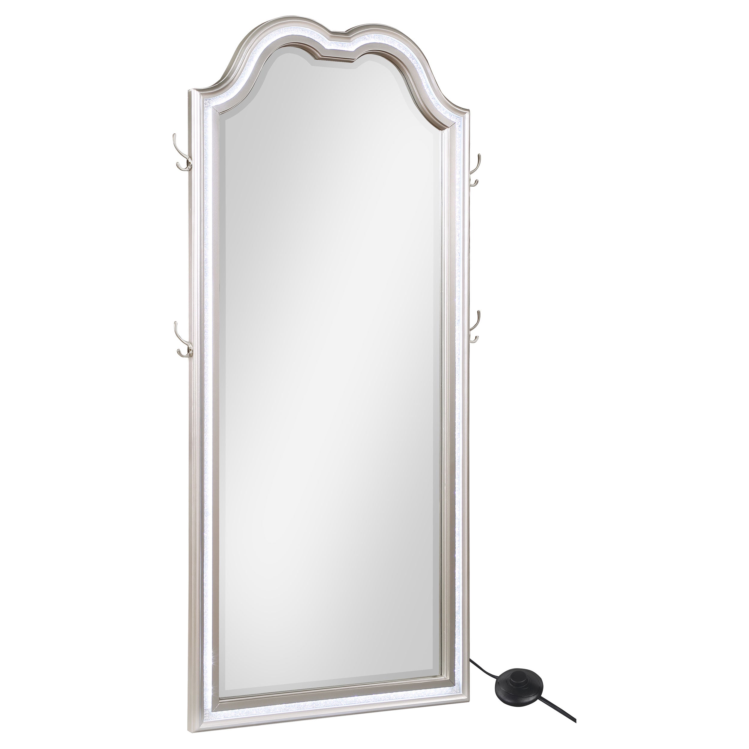Evangeline Floor Mirror with LED Lighting - Joseph's Furniture (East Orange, NJ)