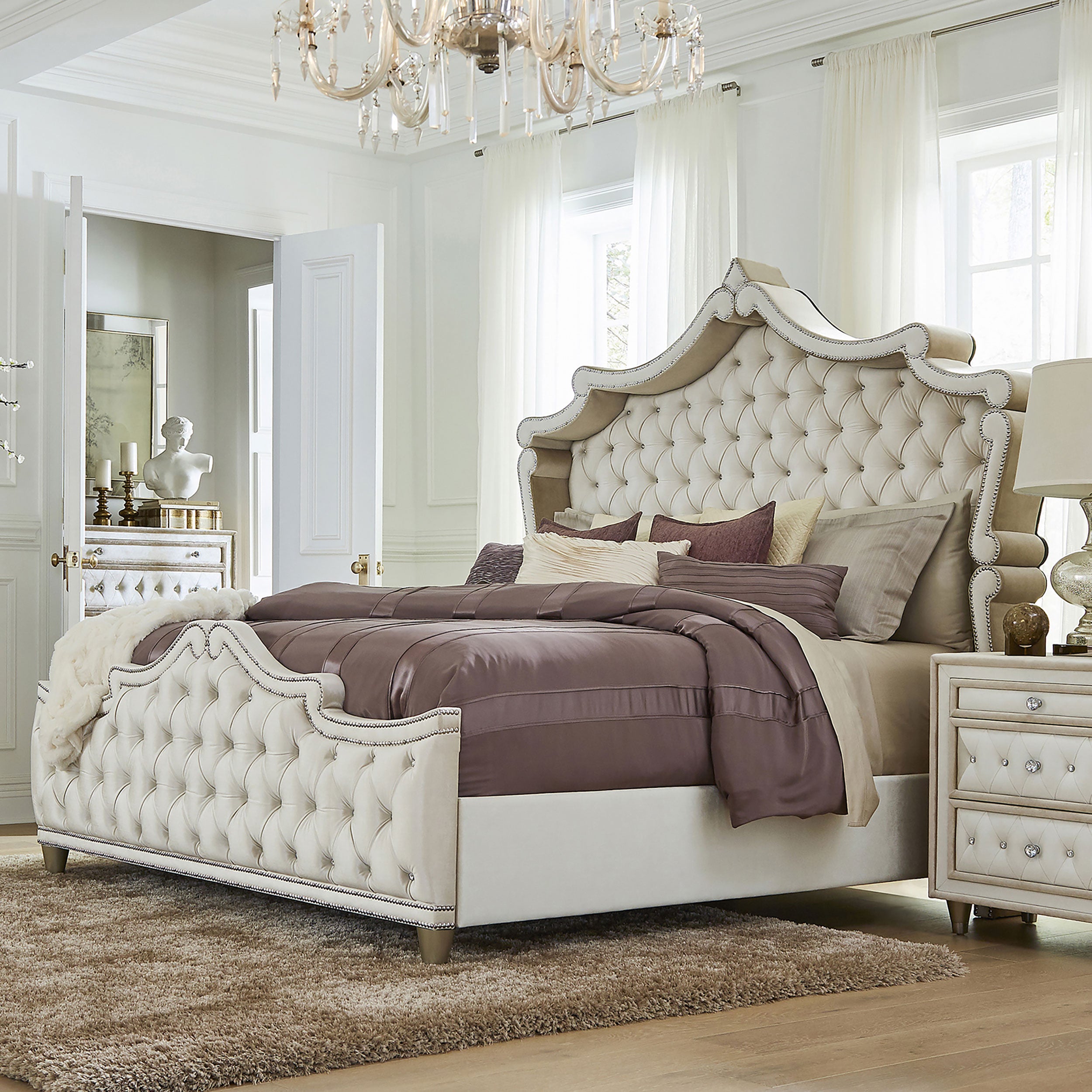 Antonella Panel Bed - Joseph's Furniture (East Orange, NJ)