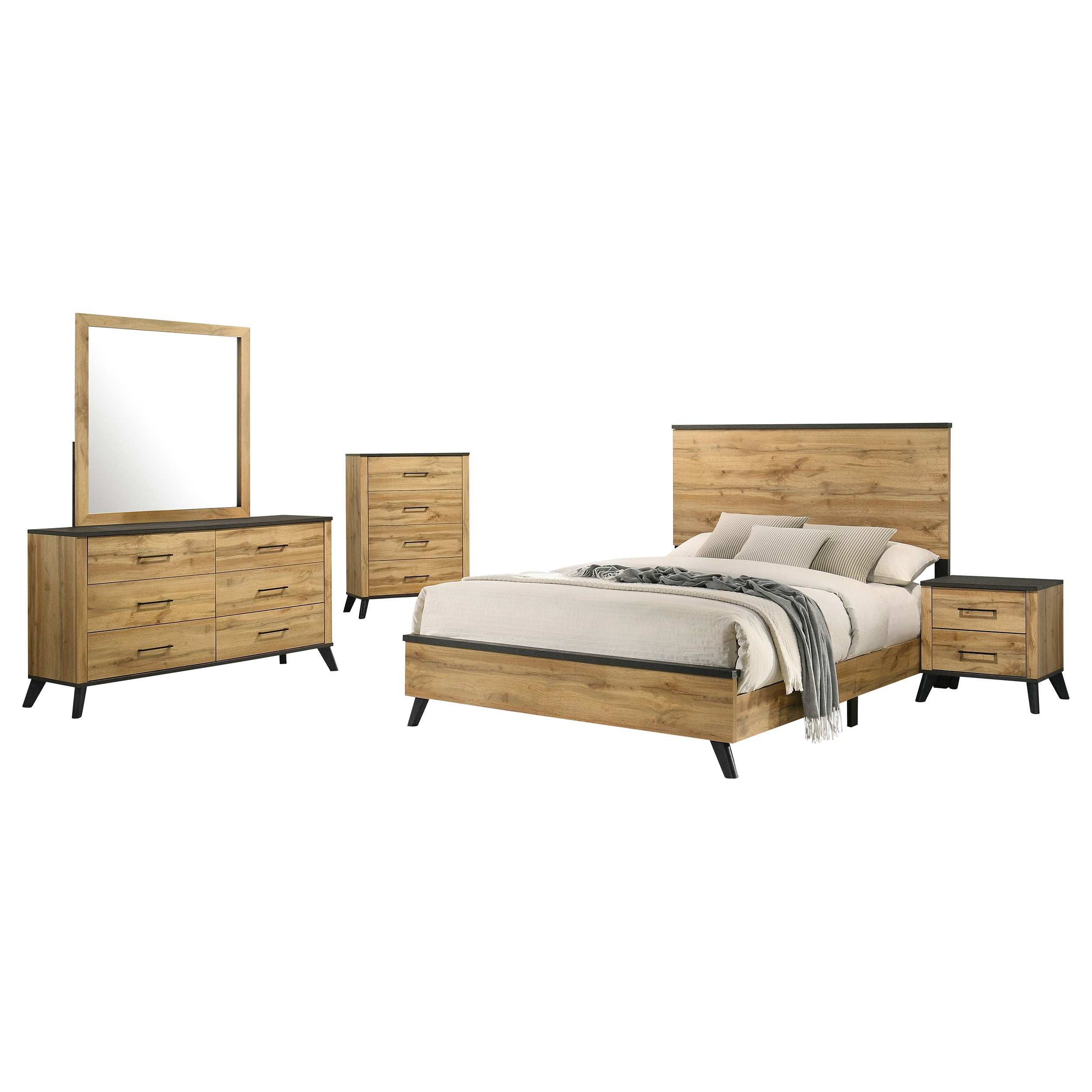 Kaywood 5 Pc Bedroom Set - Joseph's Furniture (East Orange, NJ)
