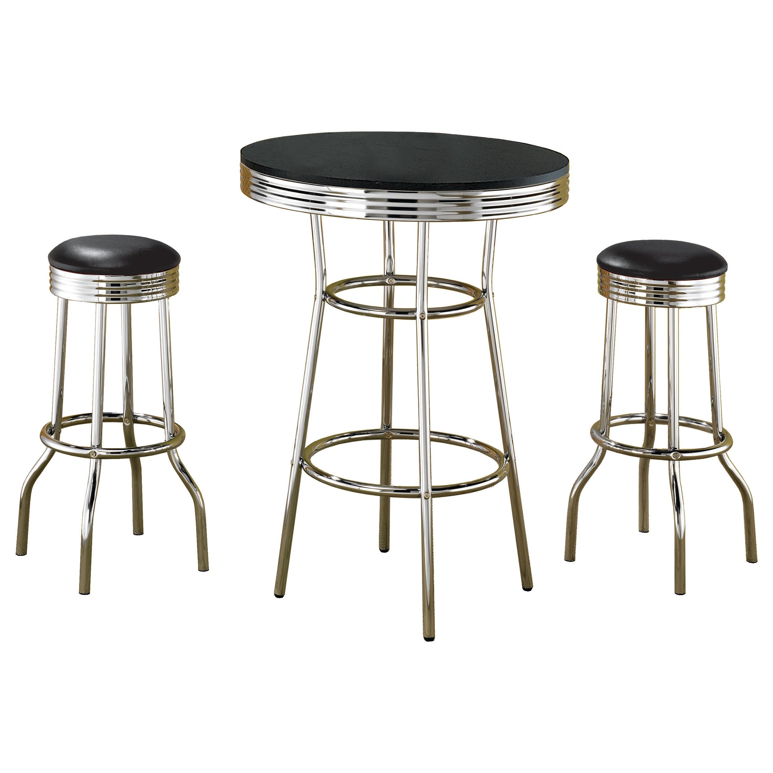 Retro Bar Table Set - Joseph's Furniture (East Orange, NJ)