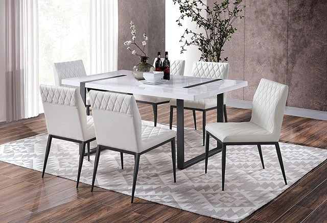 Alessia 7 Pc Dining Table Set