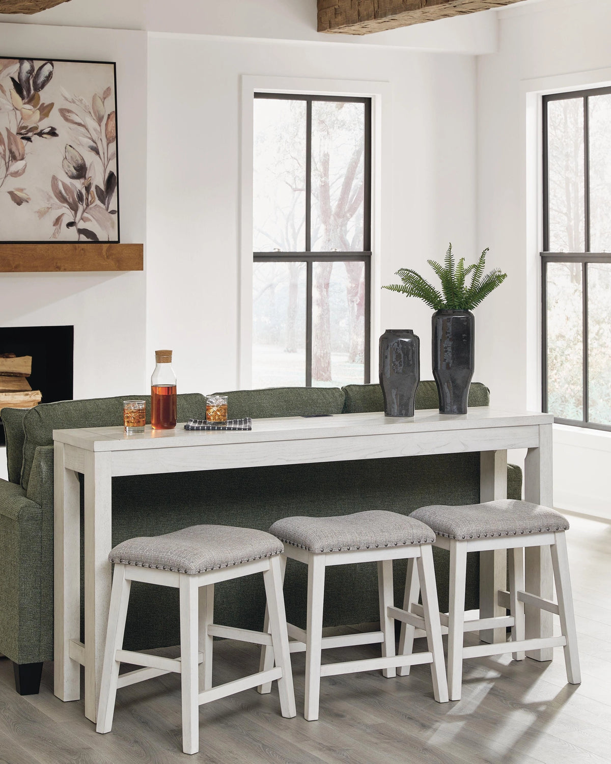 Robbinsdale Counter Height Dining Table and 3 Barstools Set