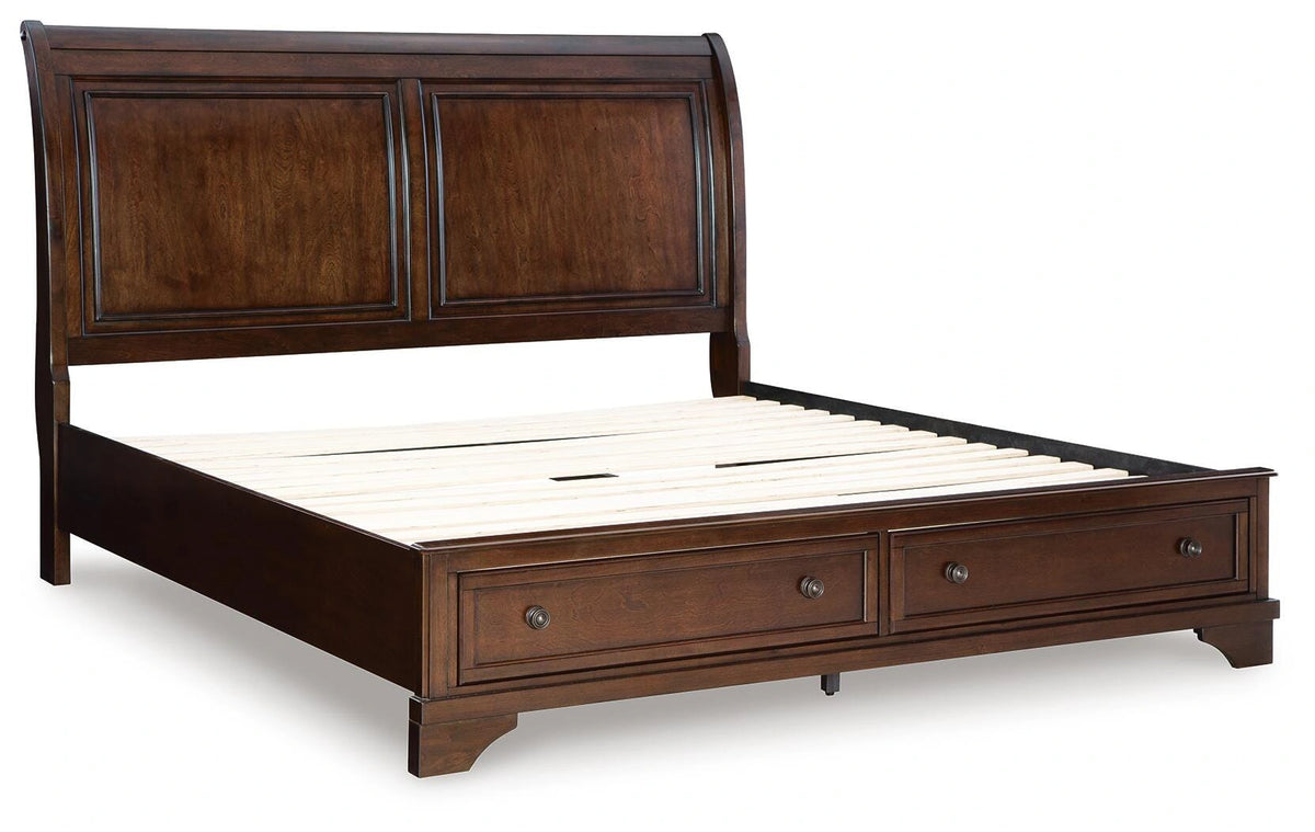 Trellington Sleigh Storage Bed