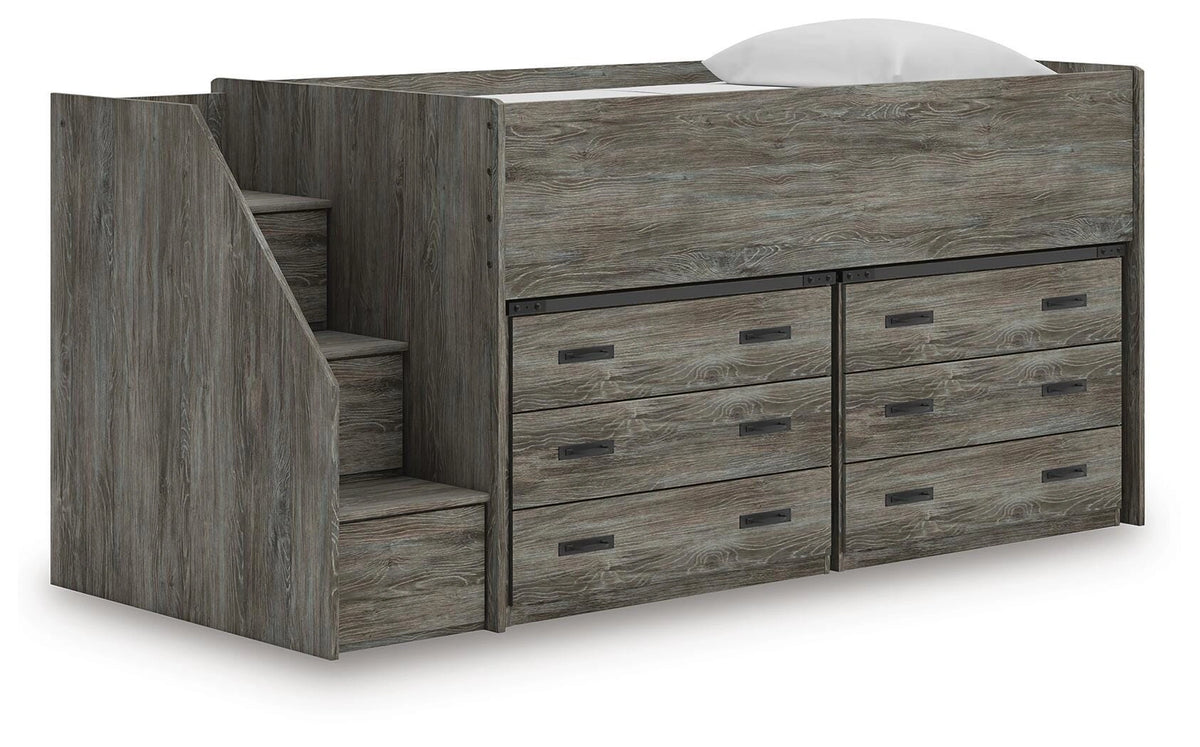 Frandern Loft Bed with Drawer Storage