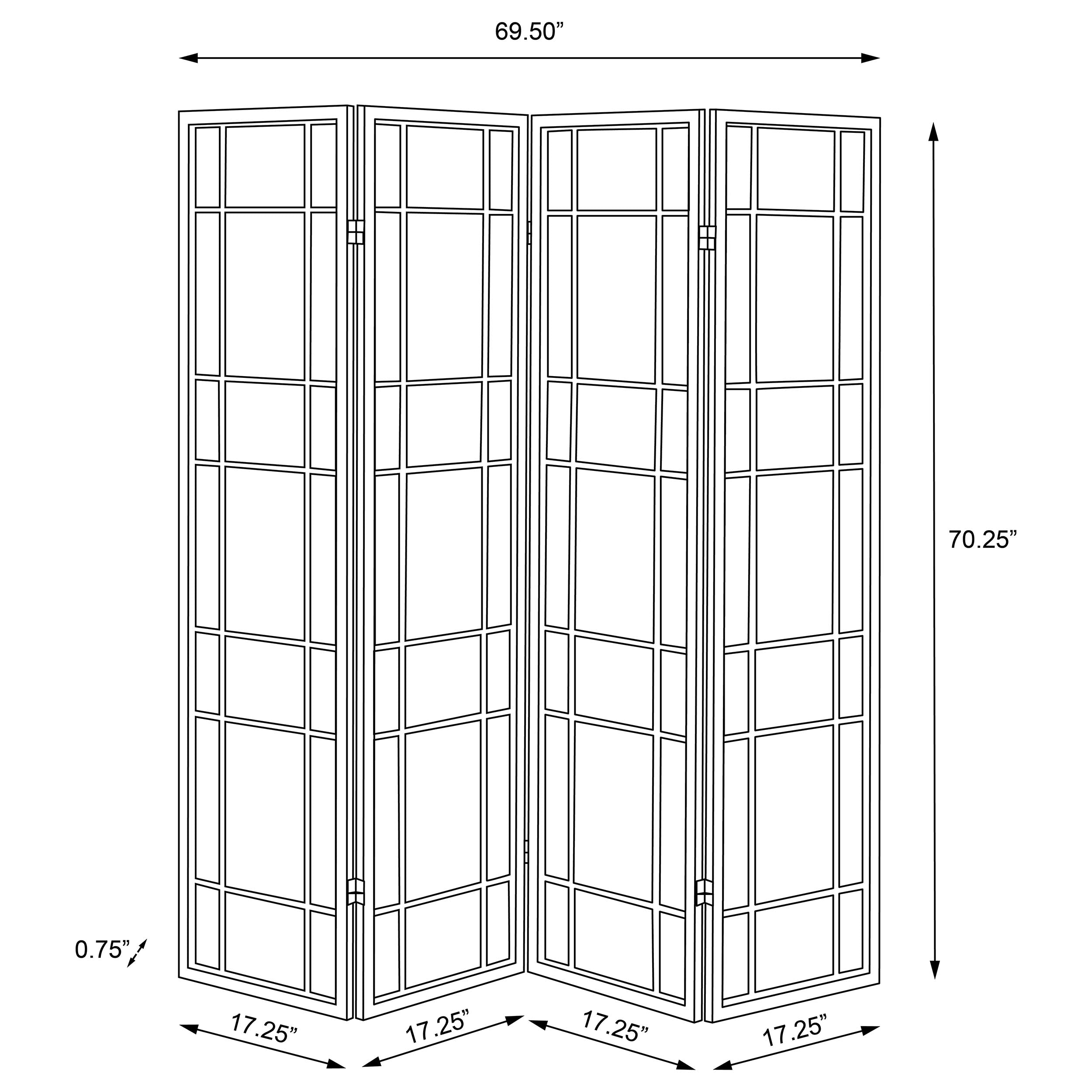 Catabella Four-Panel Room Divider - Joseph's Furniture (East Orange, NJ)