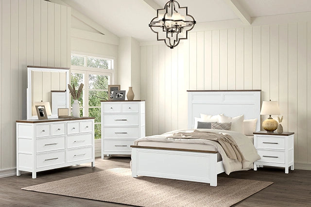 Pinetop 4 & 5 Piece Twin Bedroom Set White & Blue