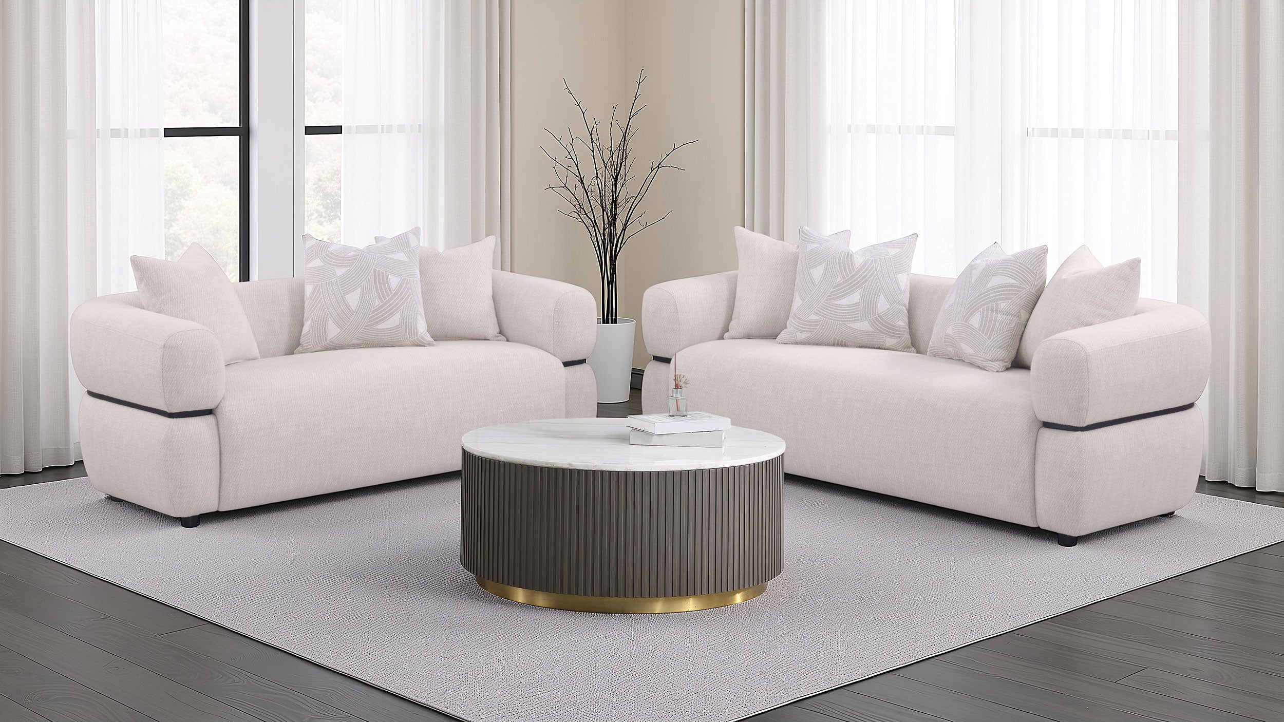 Jeanette Sofa Set - Joseph's Furniture (East Orange, NJ)