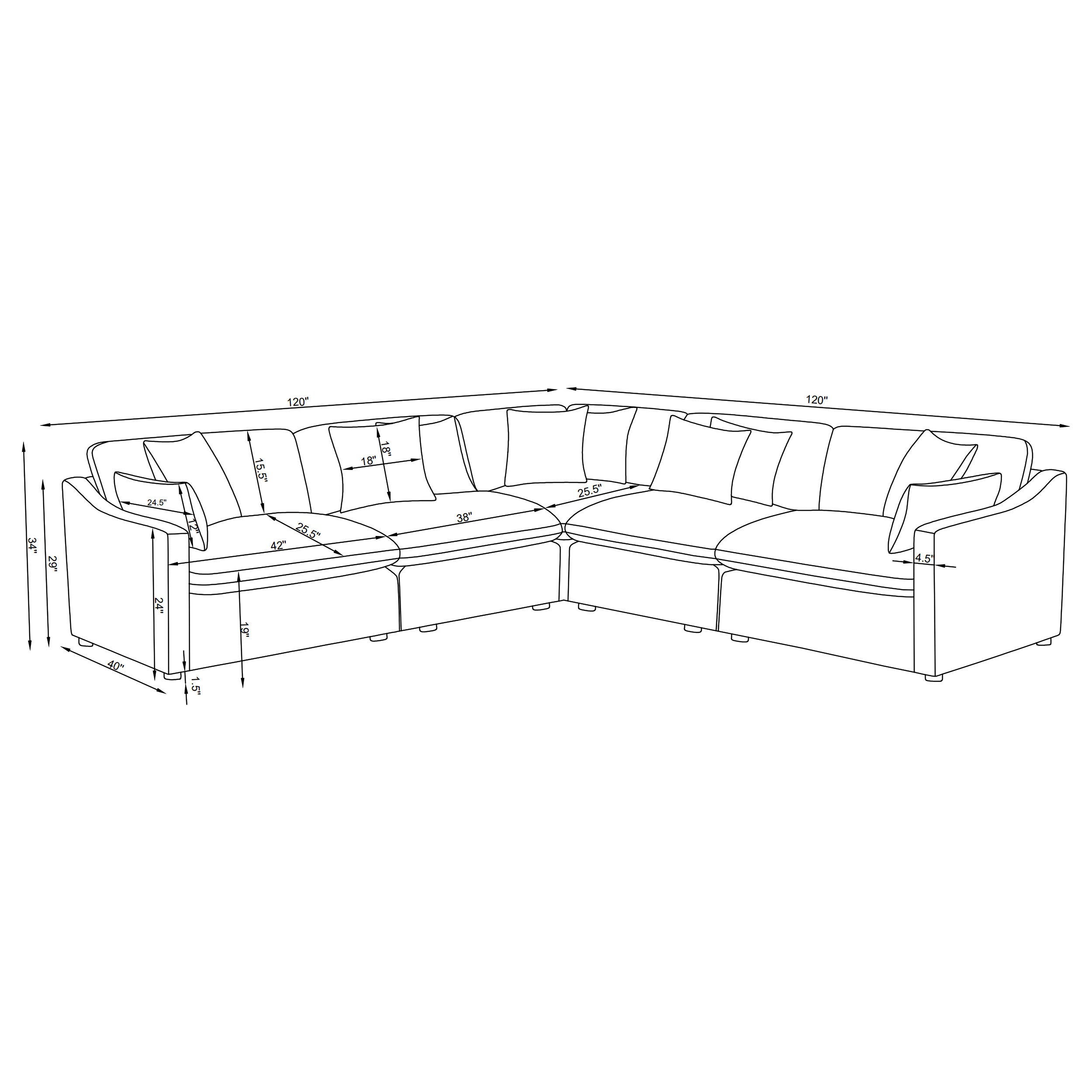 Hobson Modular Sectional Sofa - Joseph's Furniture (East Orange, NJ)