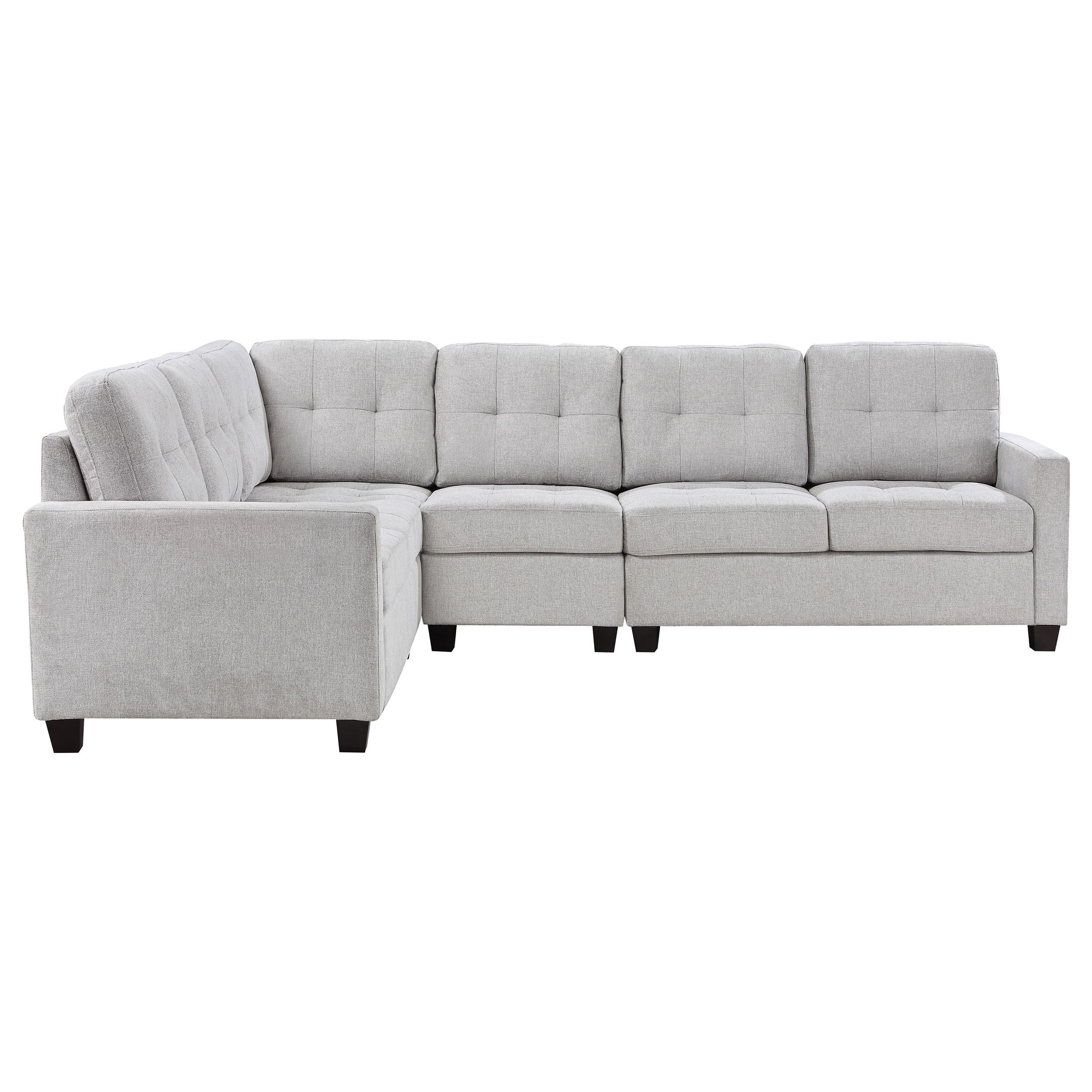 Georgina 4-piece Upholstered Modular Sectional Sofa Beige