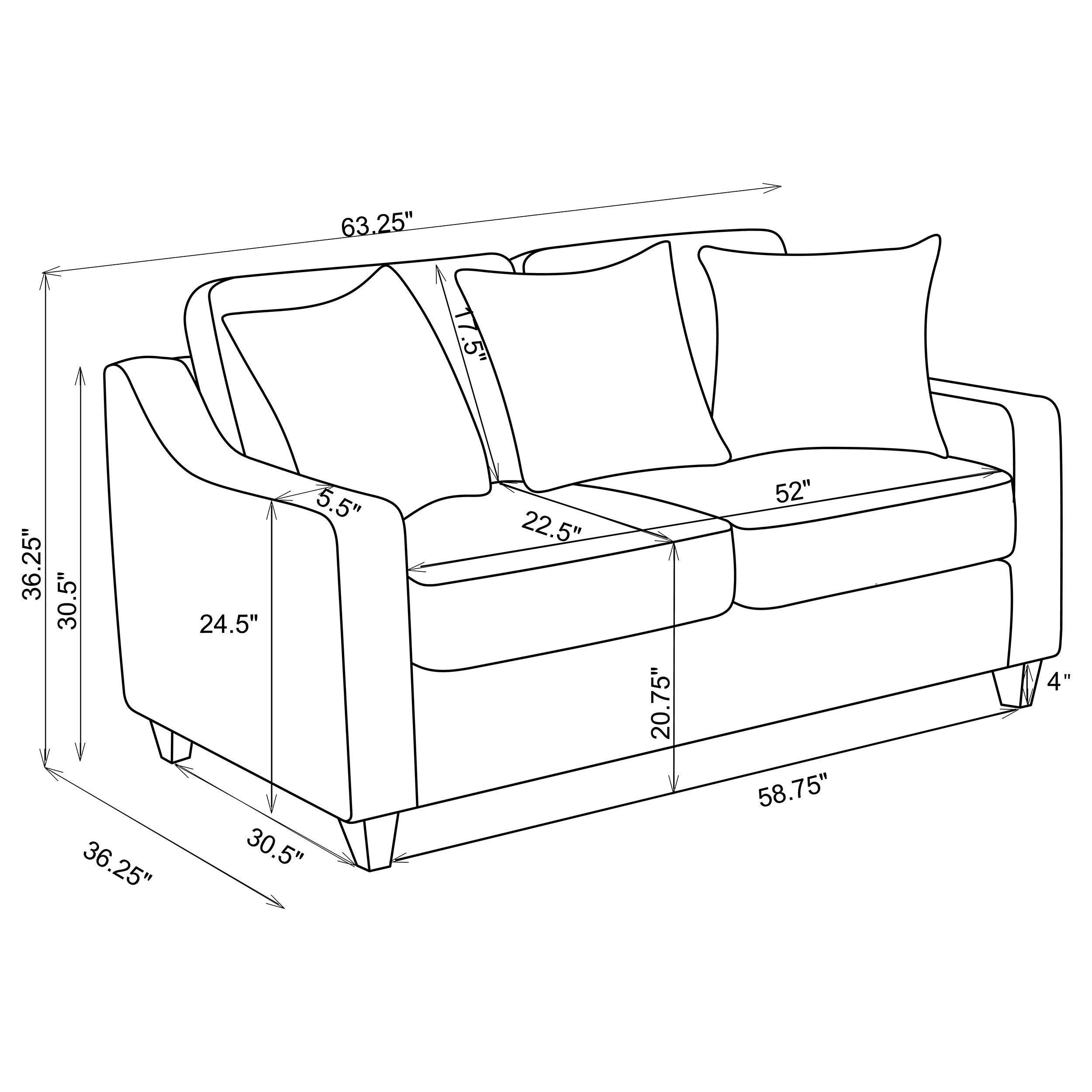 Christine Loveseat - Joseph's Furniture (East Orange, NJ)