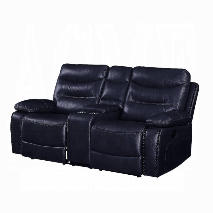 Aashi Motion Loveseat With Console - Joseph's Furniture (East Orange, NJ)