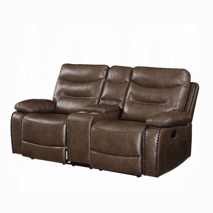 Aashi Motion Loveseat With Console - Joseph's Furniture (East Orange, NJ)