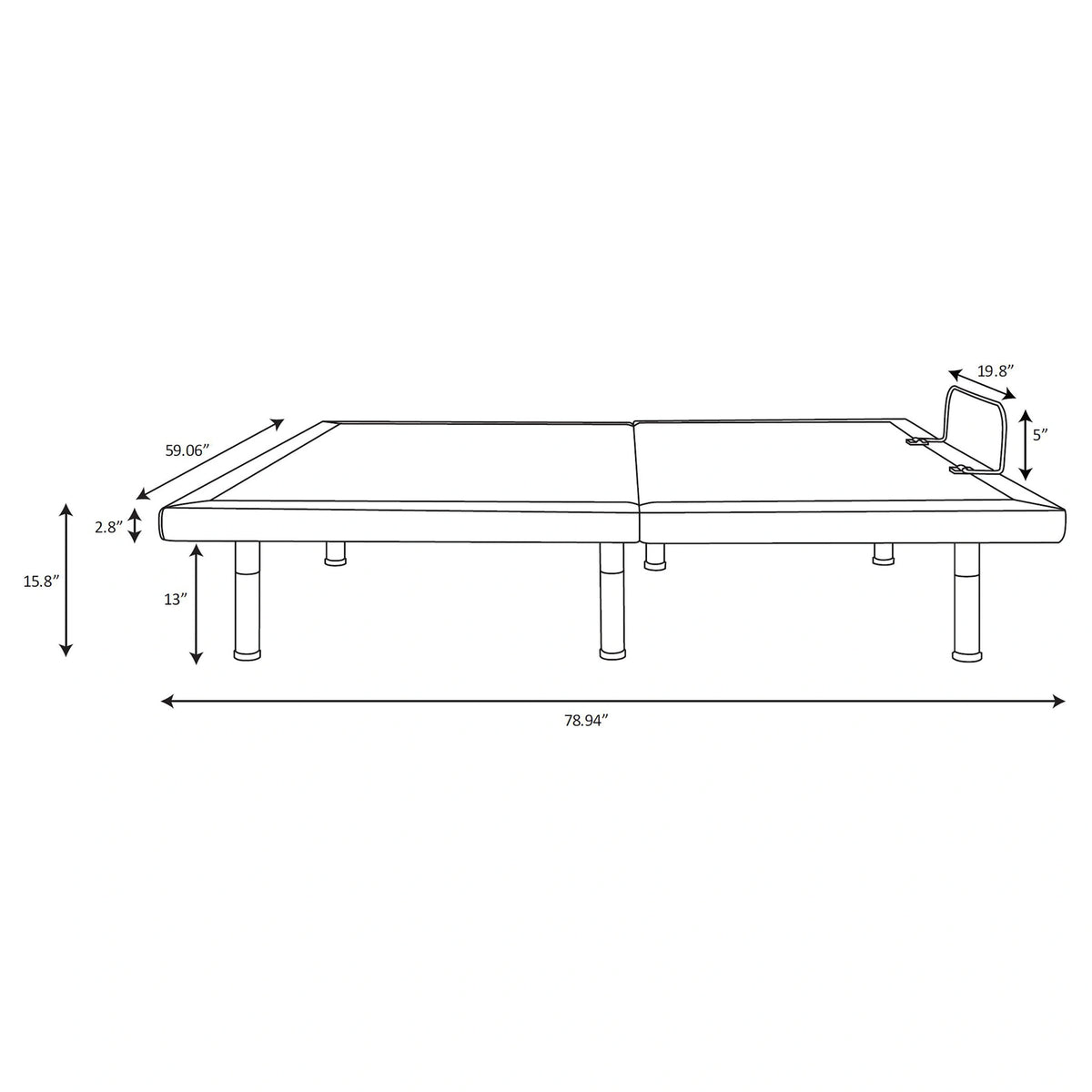 Negan Adjustable Bed Base