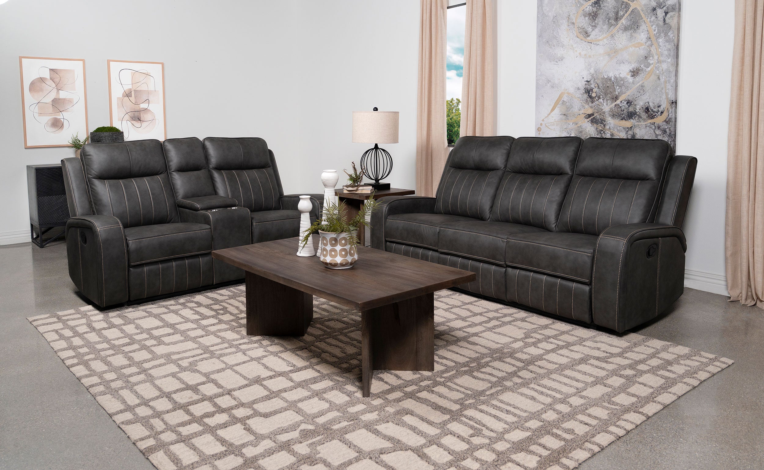 Raelynn Reclining Sofa Set - Joseph's Furniture (East Orange, NJ)