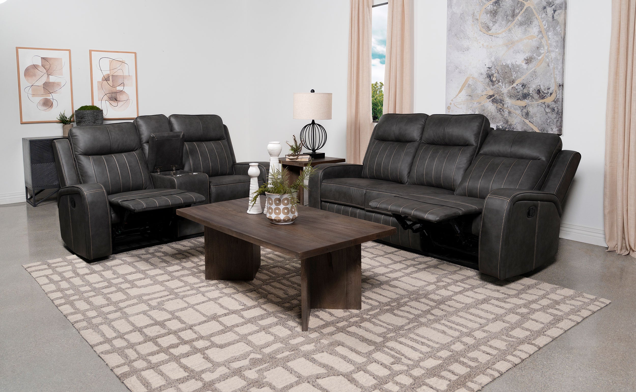 Raelynn Reclining Sofa Set - Joseph's Furniture (East Orange, NJ)