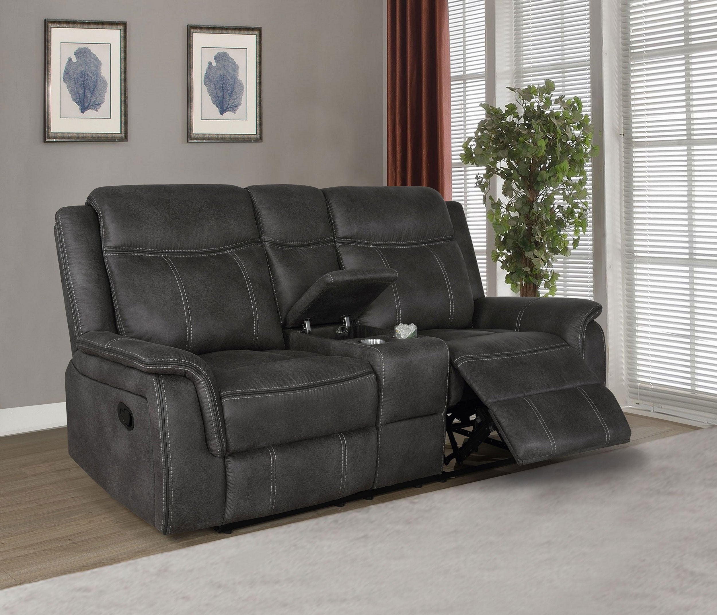 Lawrence Reclining Loveseat - Joseph's Furniture (East Orange, NJ)