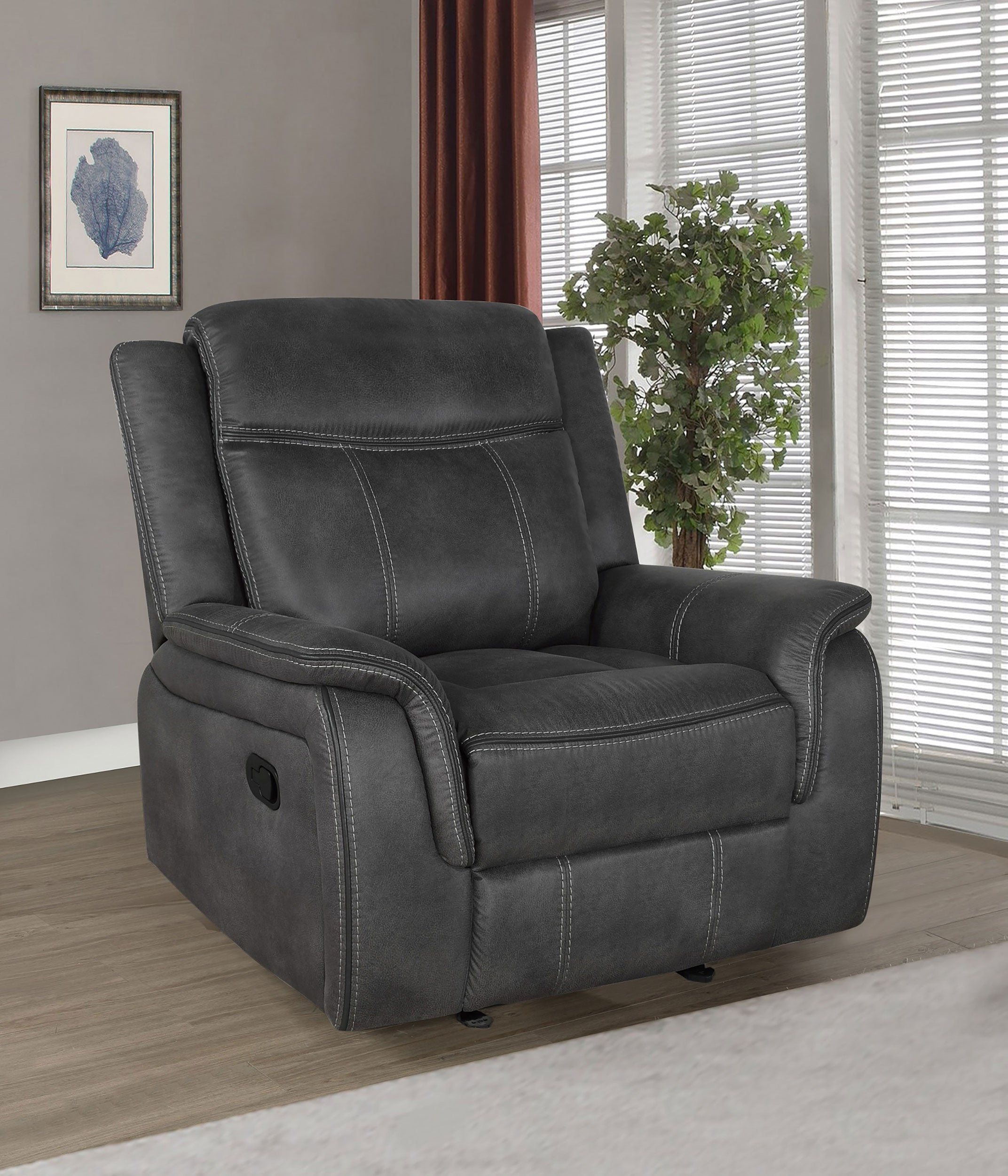 Lawrence Glider Recliner - Joseph's Furniture (East Orange, NJ)