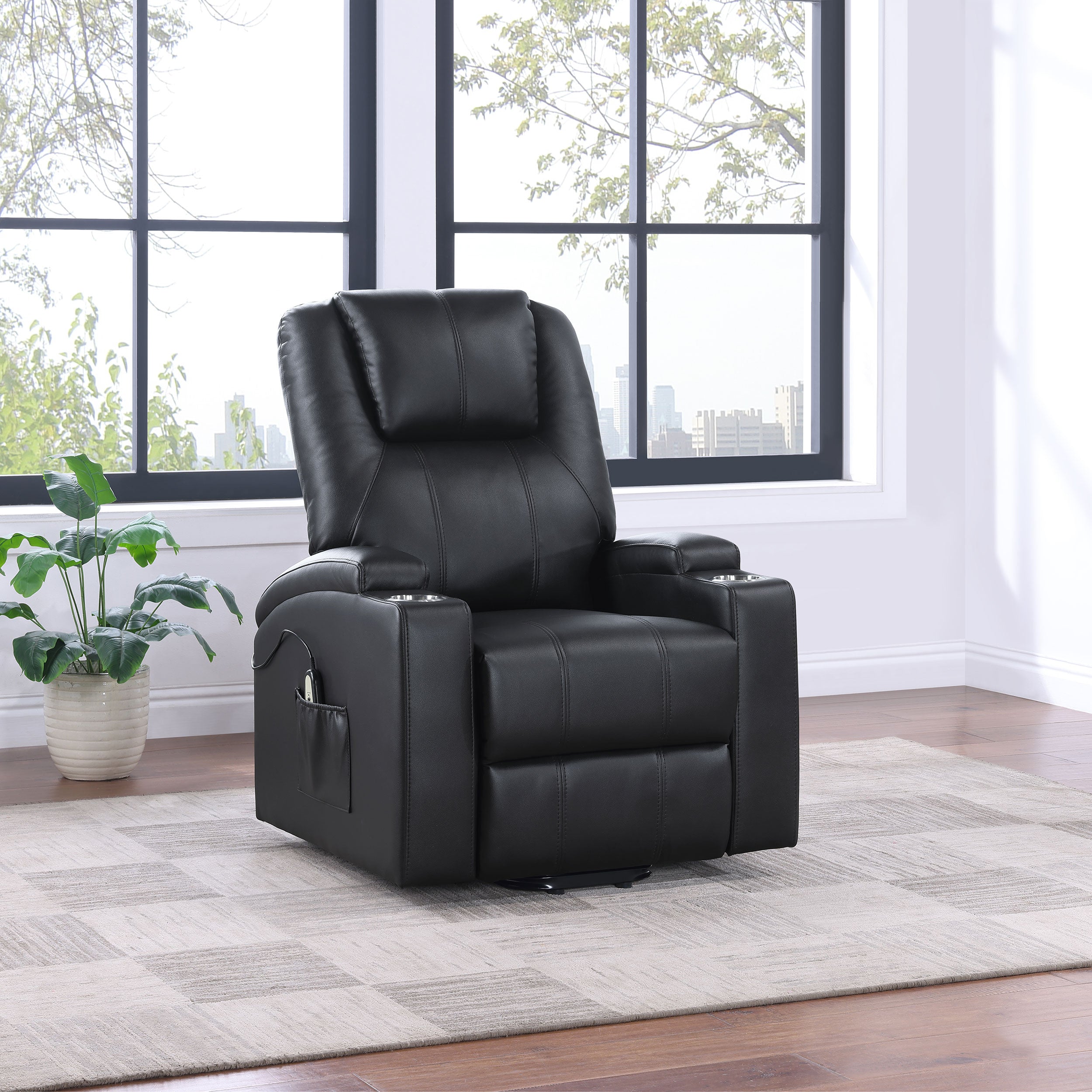Armstrong Power Lift Massage Recliner - Joseph's Furniture (East Orange, NJ)