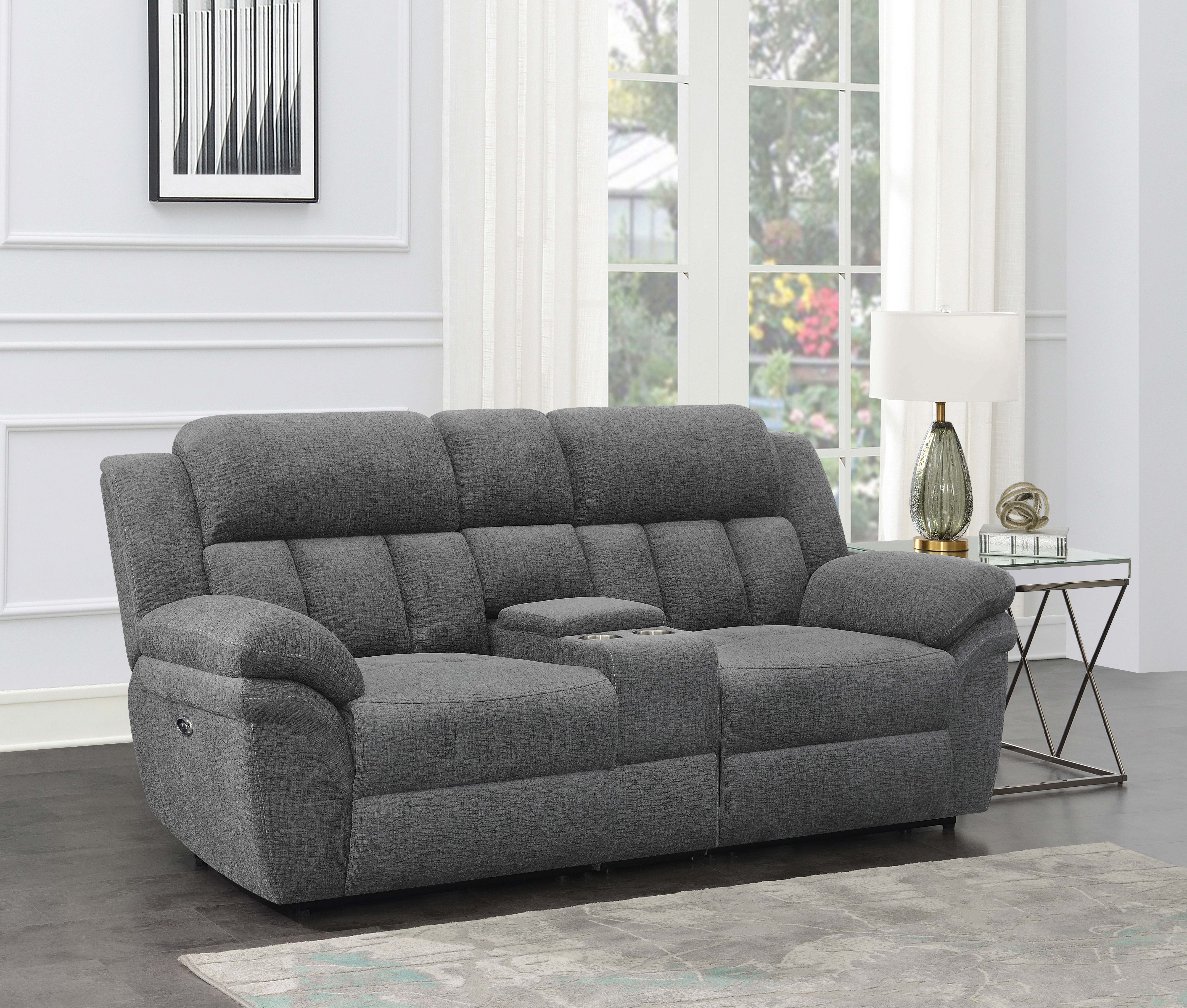 Bahrain Power Reclining Loveseat - Joseph's Furniture (East Orange, NJ)