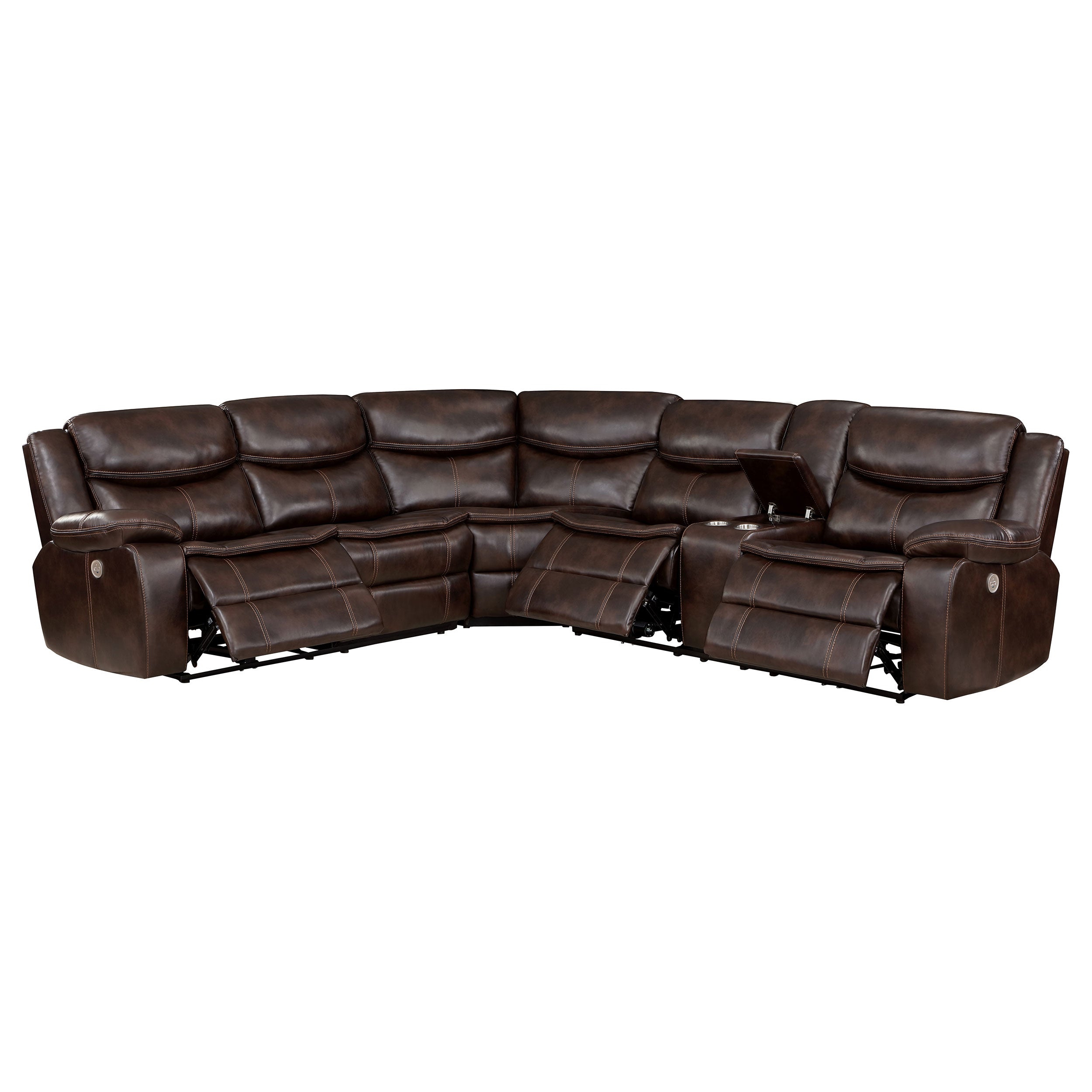 Sycamore Power Reclining Sectional Sofa - Joseph's Furniture (East Orange, NJ)