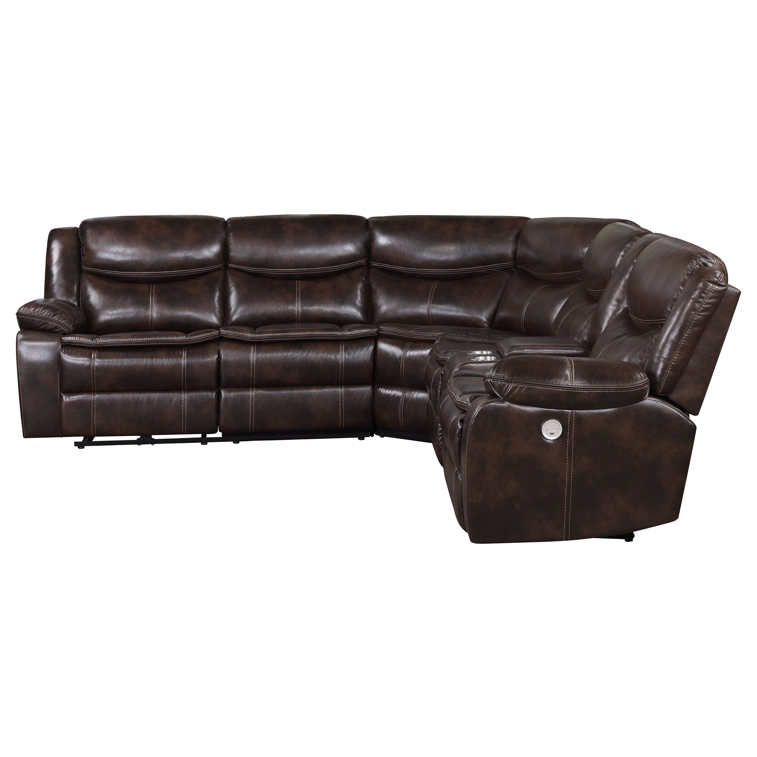 Sycamore Power Reclining Sectional Sofa - Joseph's Furniture (East Orange, NJ)