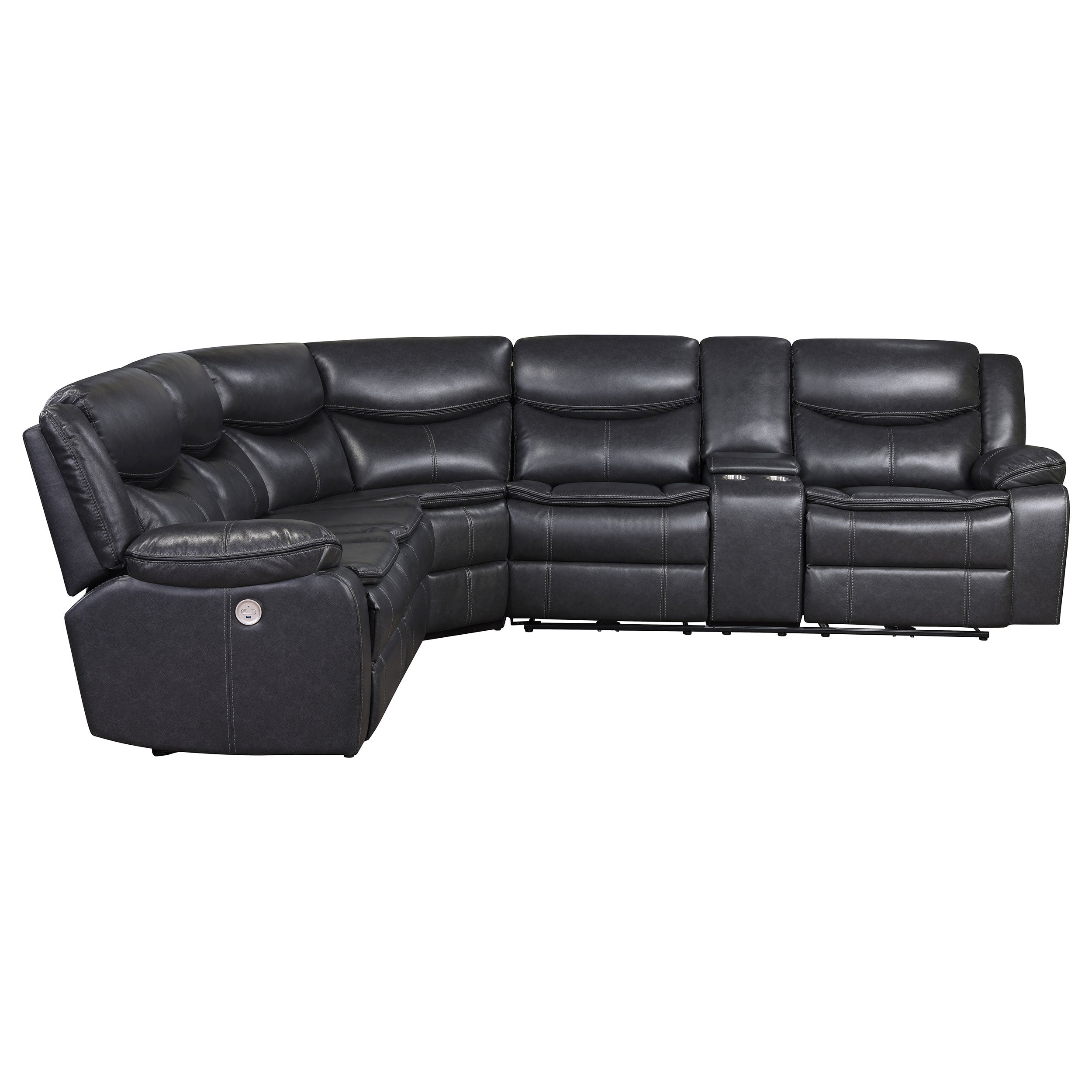 Sycamore Power Reclining Sectional Sofa - Joseph's Furniture (East Orange, NJ)