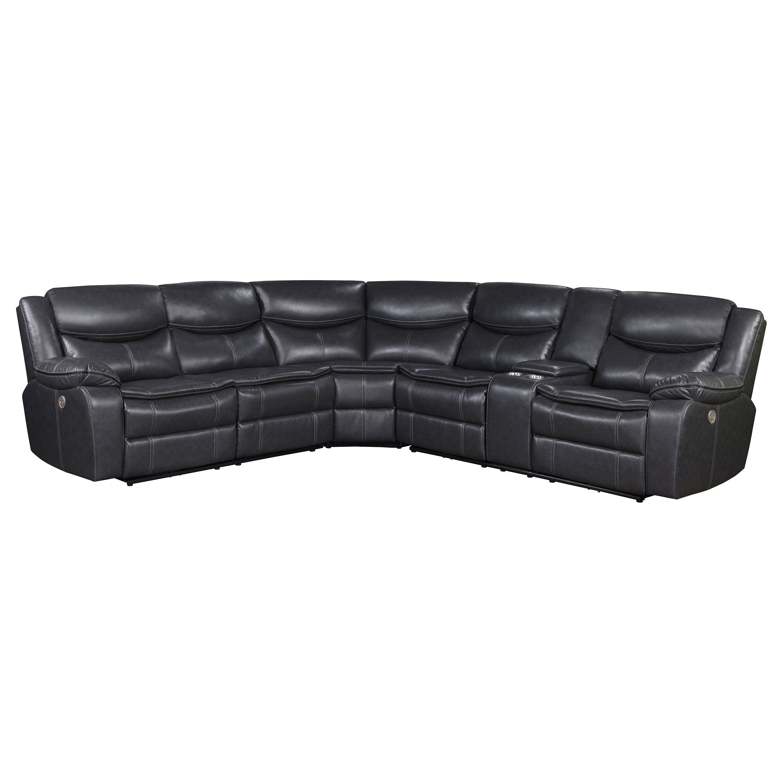 Sycamore Power Reclining Sectional Sofa - Joseph's Furniture (East Orange, NJ)