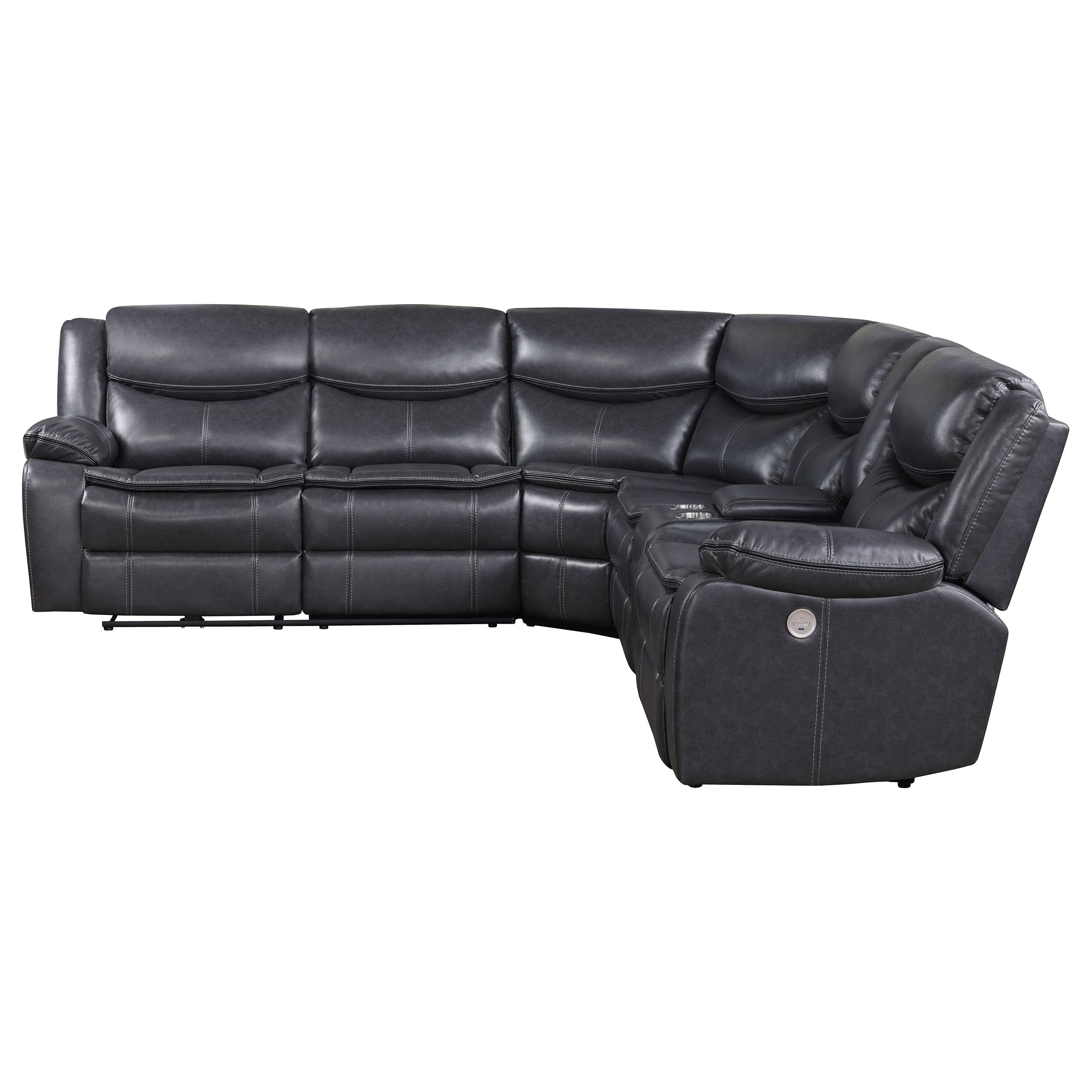Sycamore Power Reclining Sectional Sofa - Joseph's Furniture (East Orange, NJ)