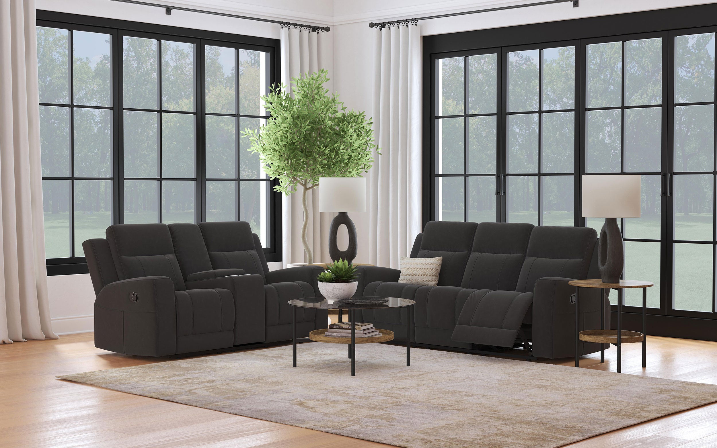 Brentwood Reclining Sofa Set - Joseph's Furniture (East Orange, NJ)
