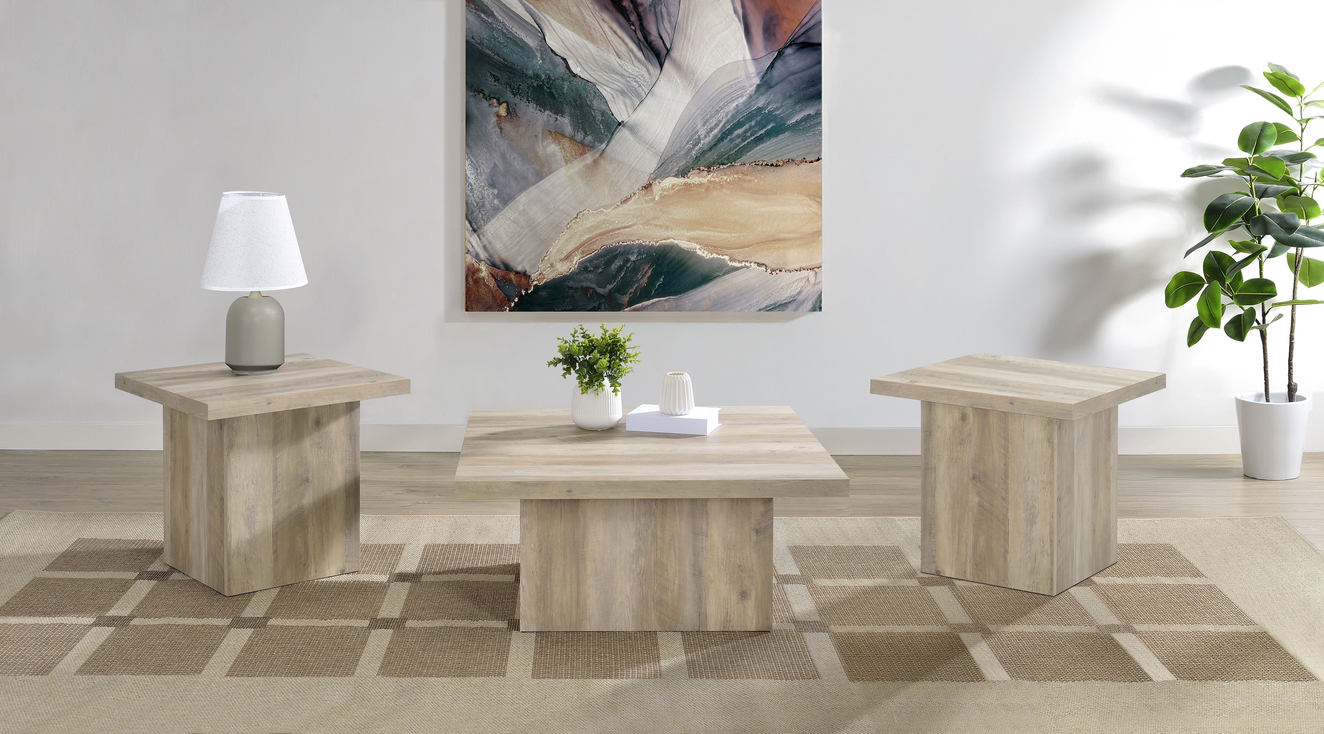 Devar Coffee Table Set - Joseph's Furniture (East Orange, NJ)